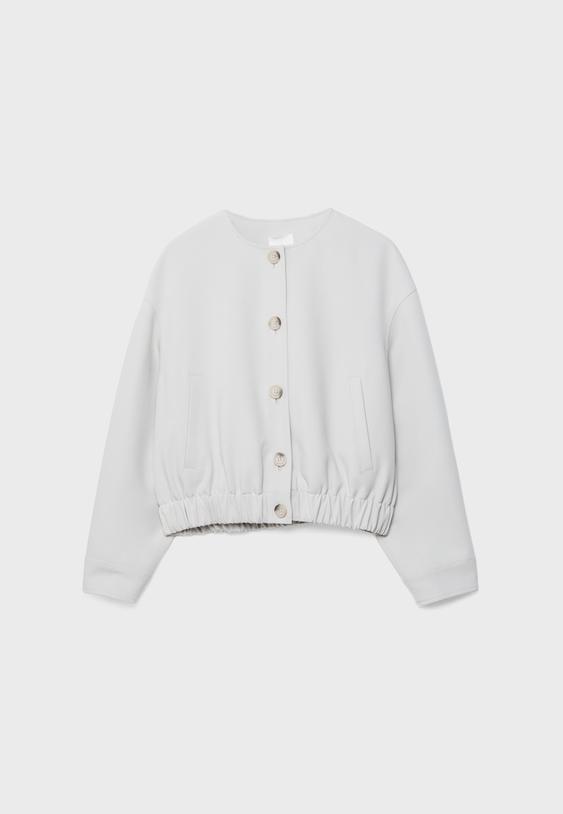 Bisiklet yaka şişme ceket - Görsel 7