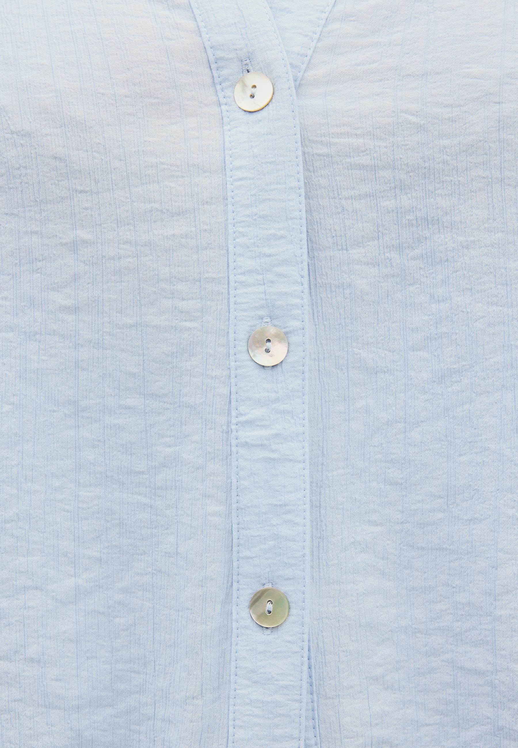 Button-up flowing shirt — Sky blue