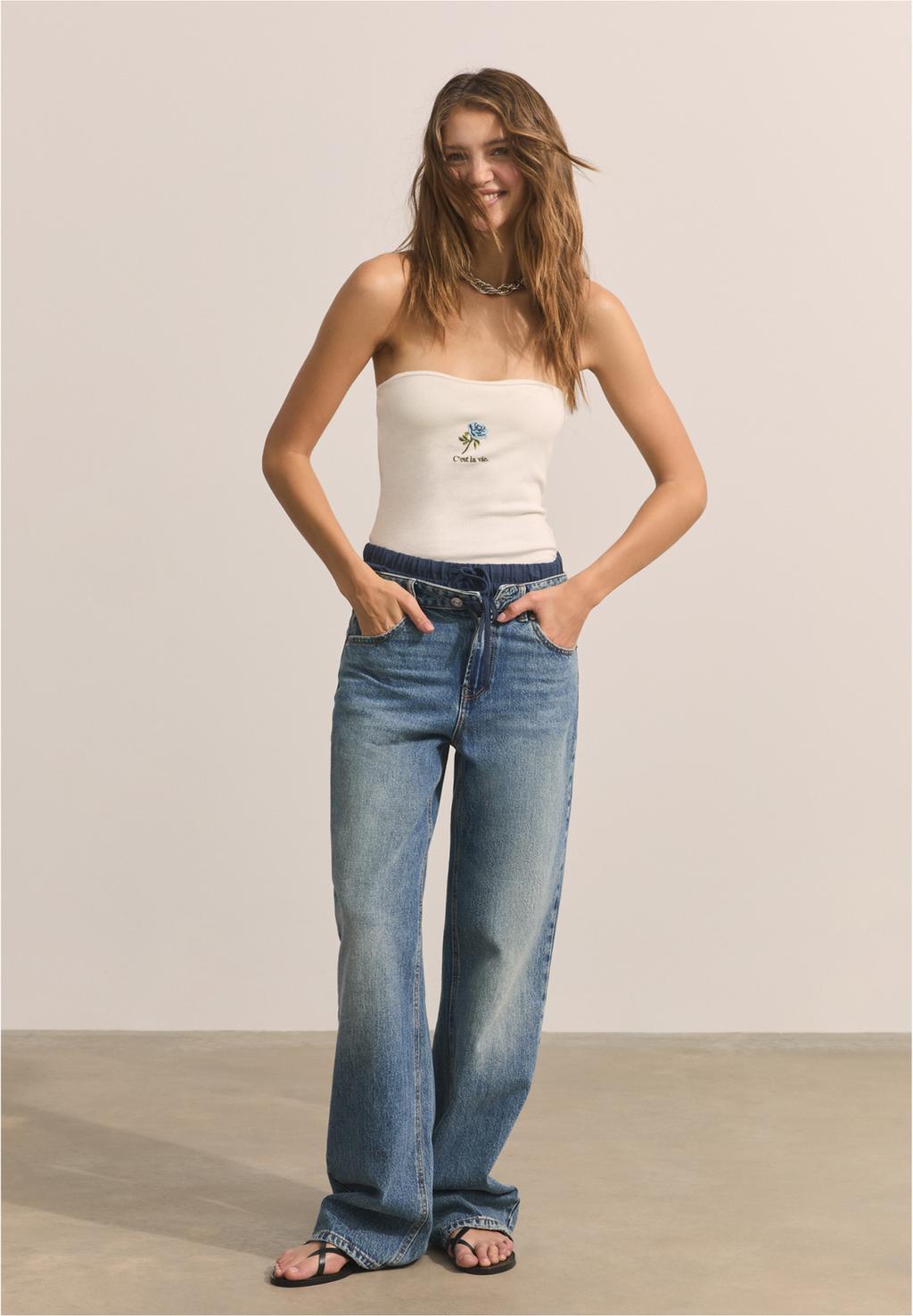 D92 straight wide-leg jeans