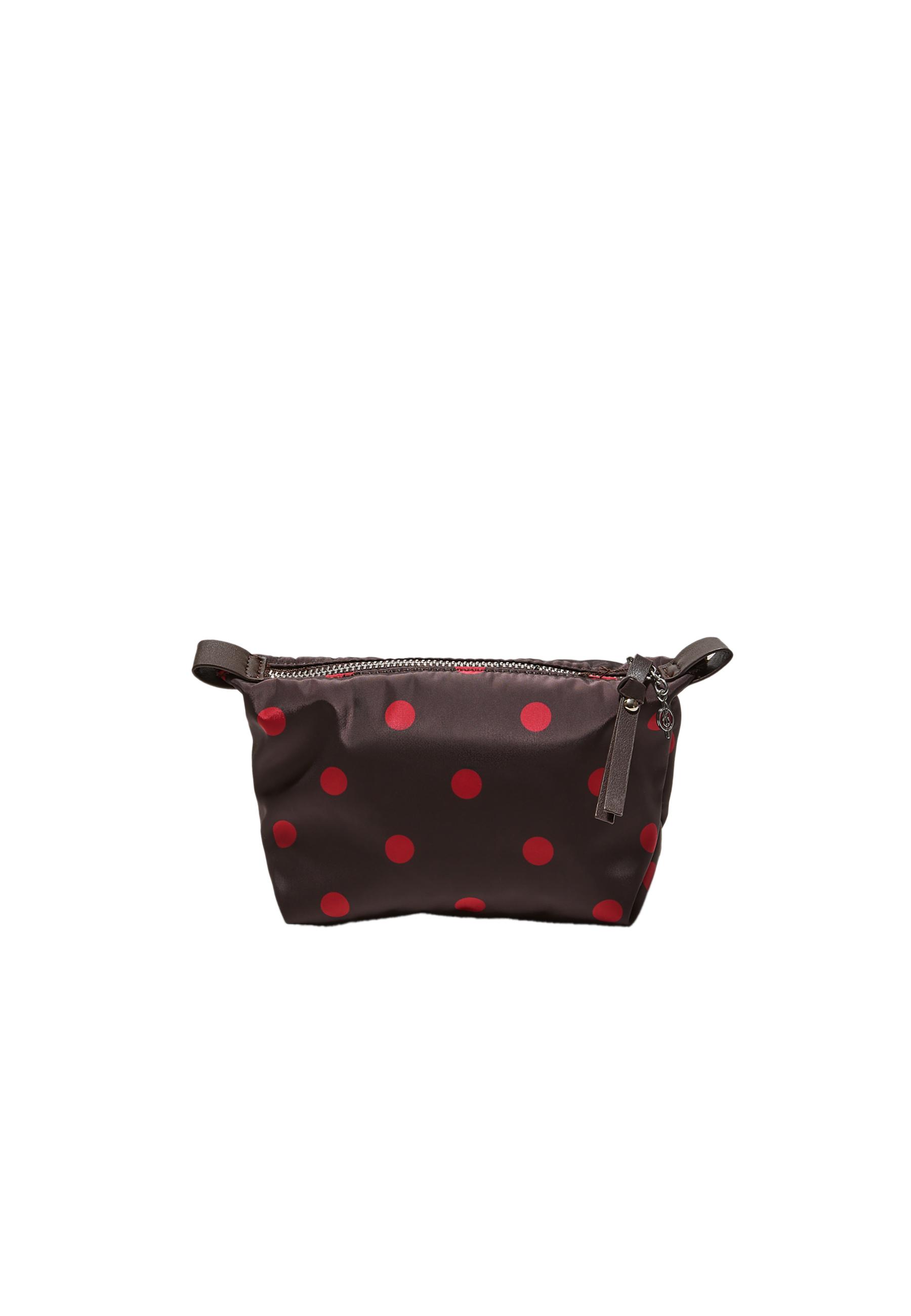 Polka dot toiletry bag — Brown