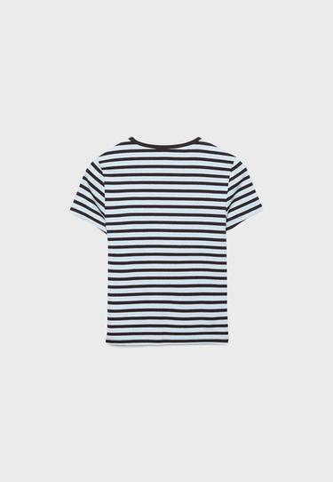 Basic slim fit striped T-shirt — Royal blue 8