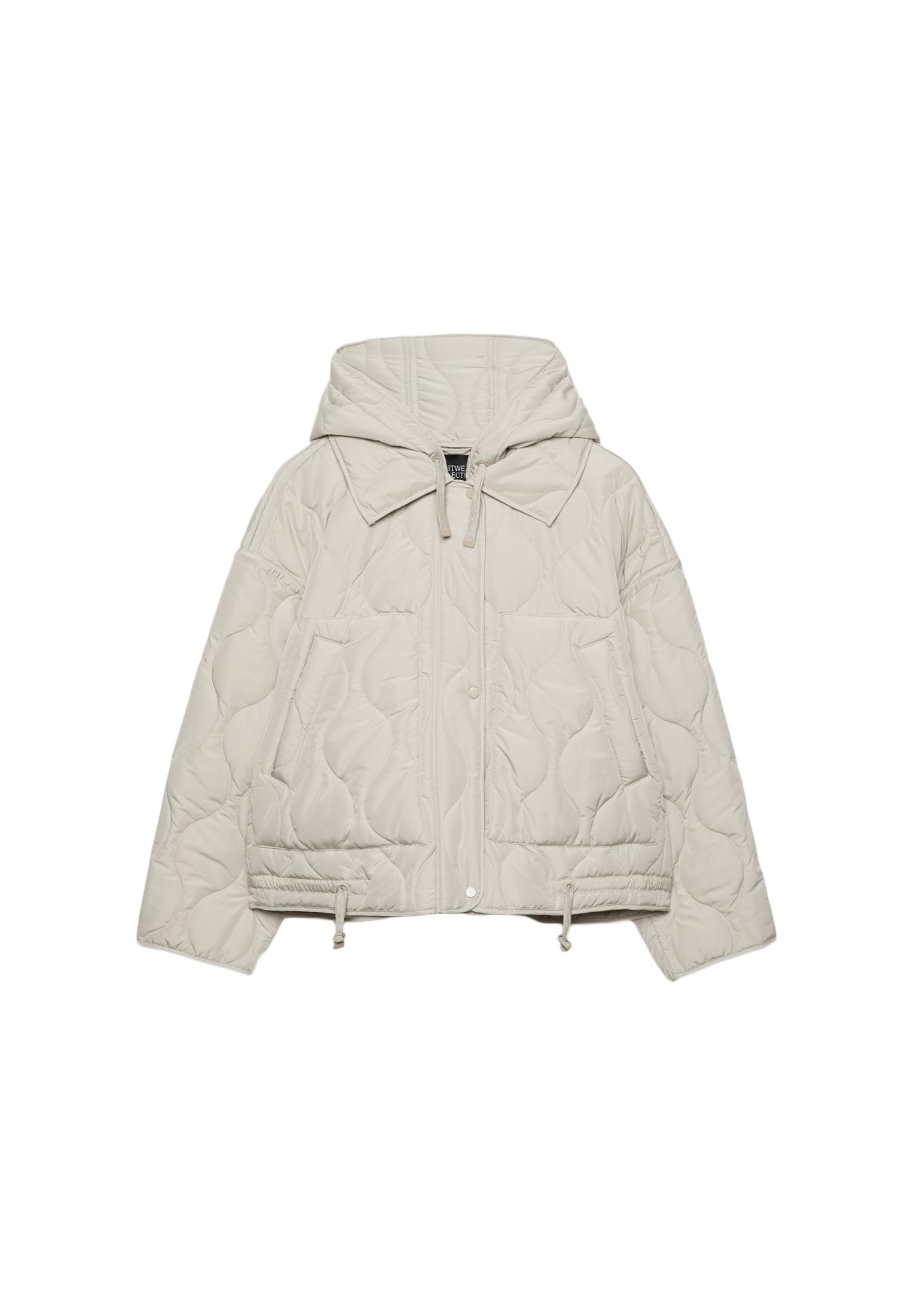Hooded puffer jacket — Ice