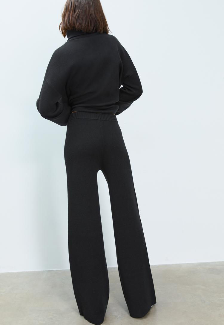 pantalon ancho punto largo