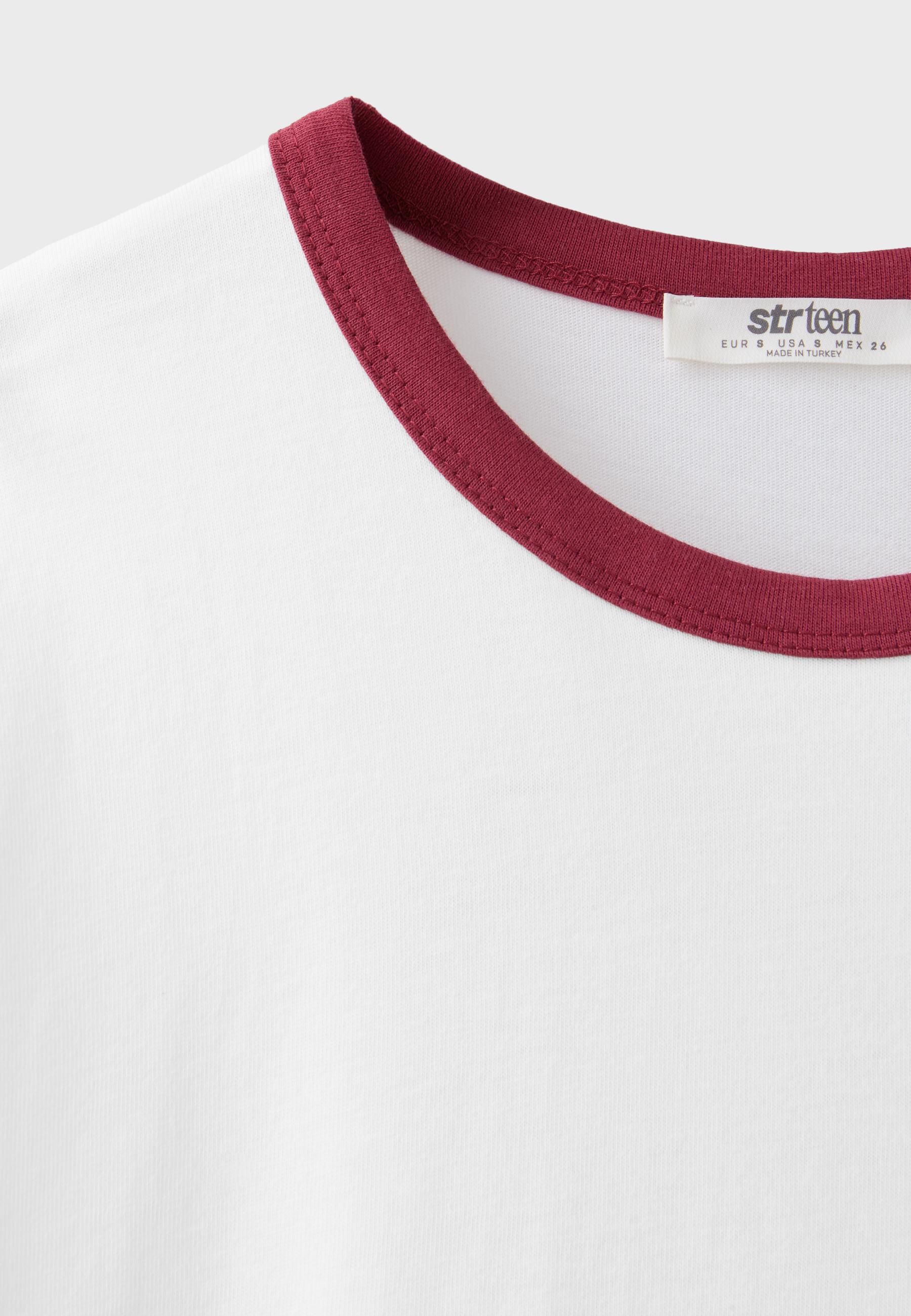 Printed T-shirt — Red