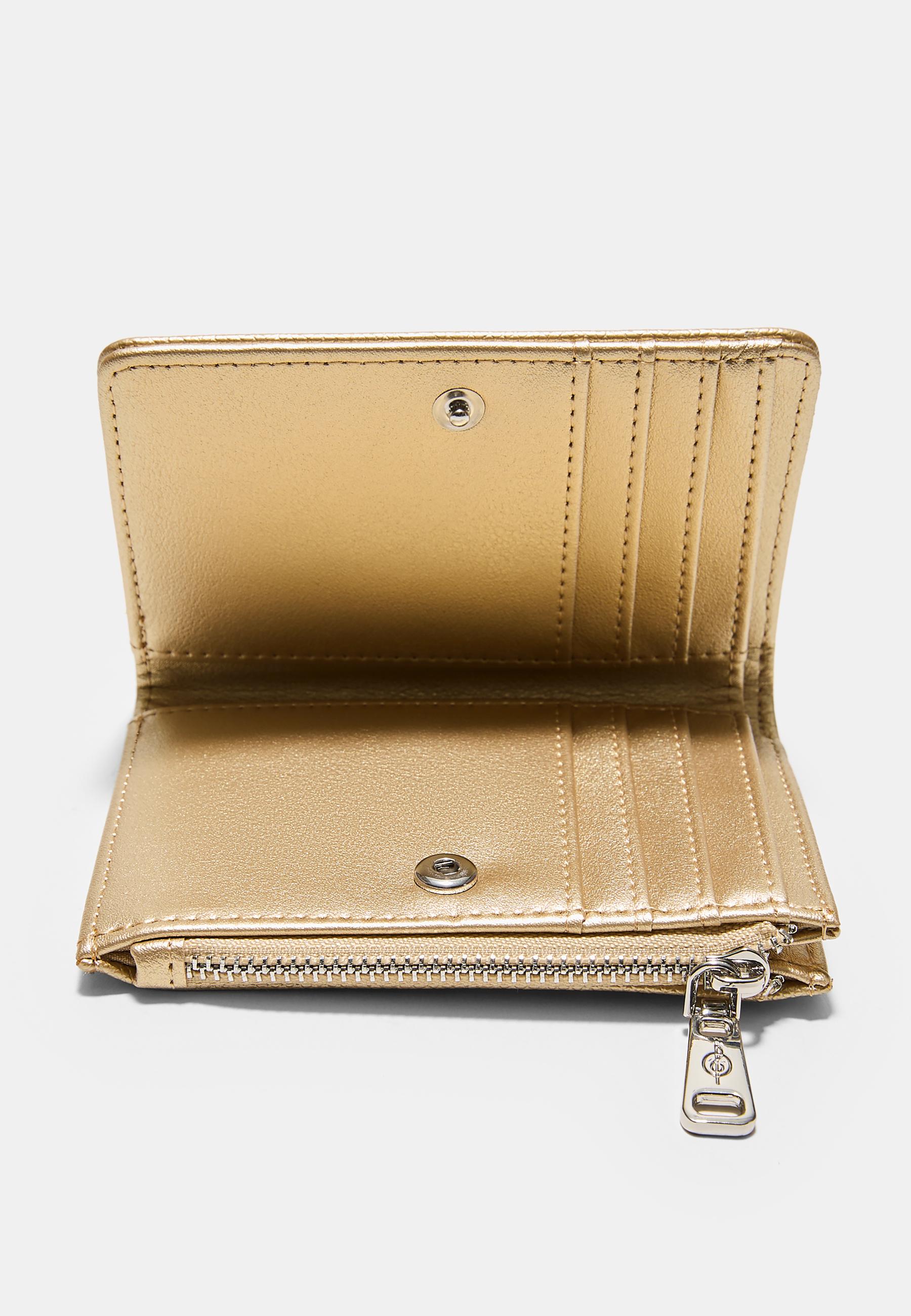 SAFFIANO CARD HOLDER PURSE — Yellow