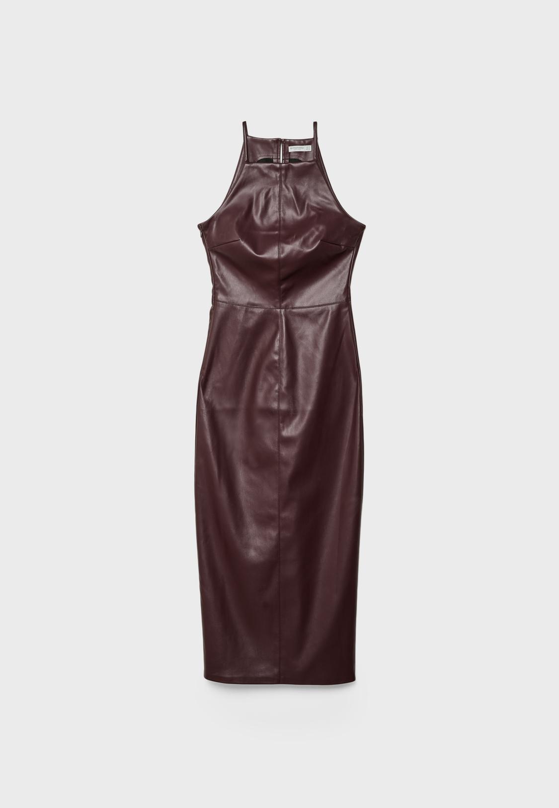 chinese dress ladies Burgundy Midi Dress main image 0