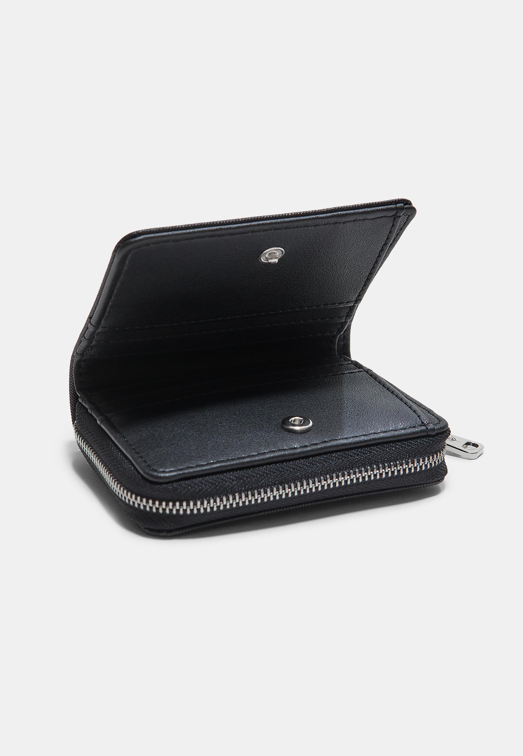 Shimmery rectangular purse — Black