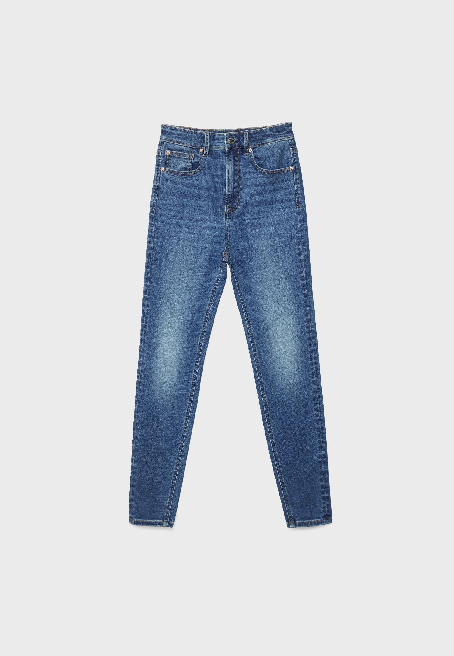 D09 Super high-waist skinny jeans — RINSE BLUE DENIM