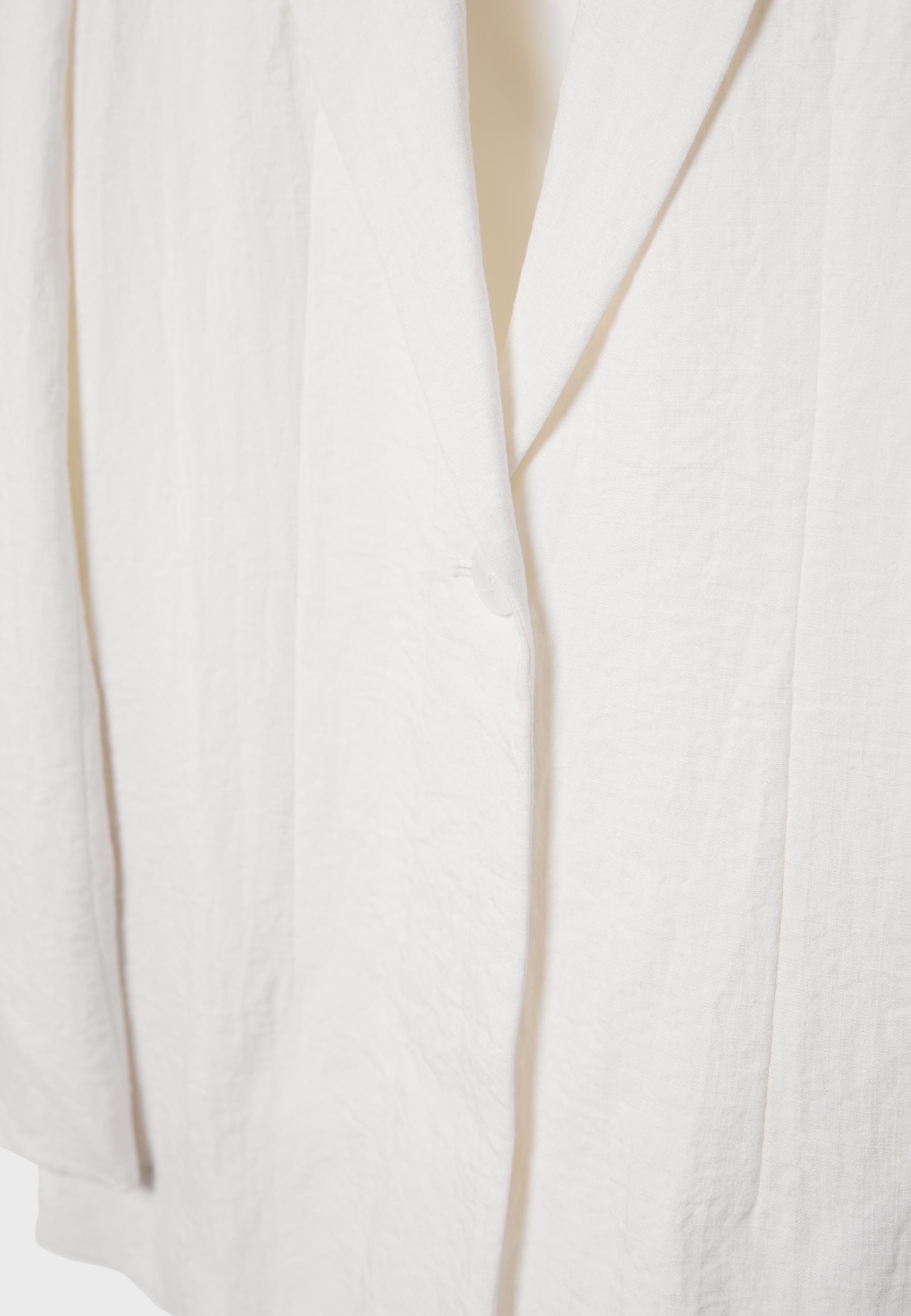 Fitted rustic blazer — White