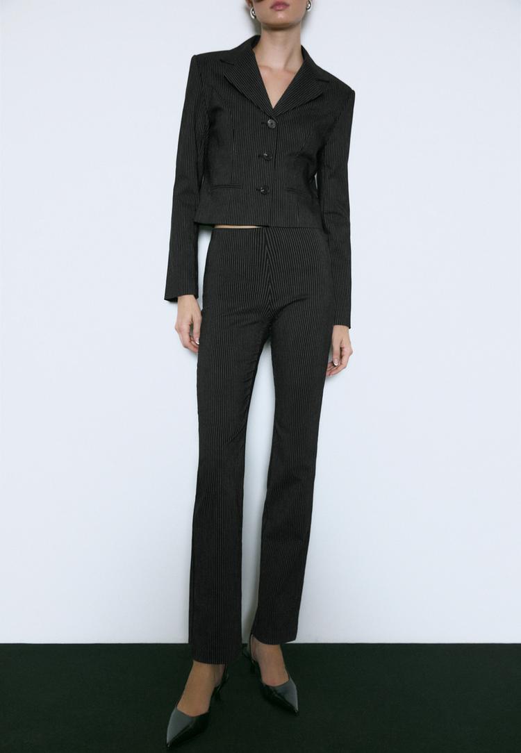 pantalon slim fit rayas