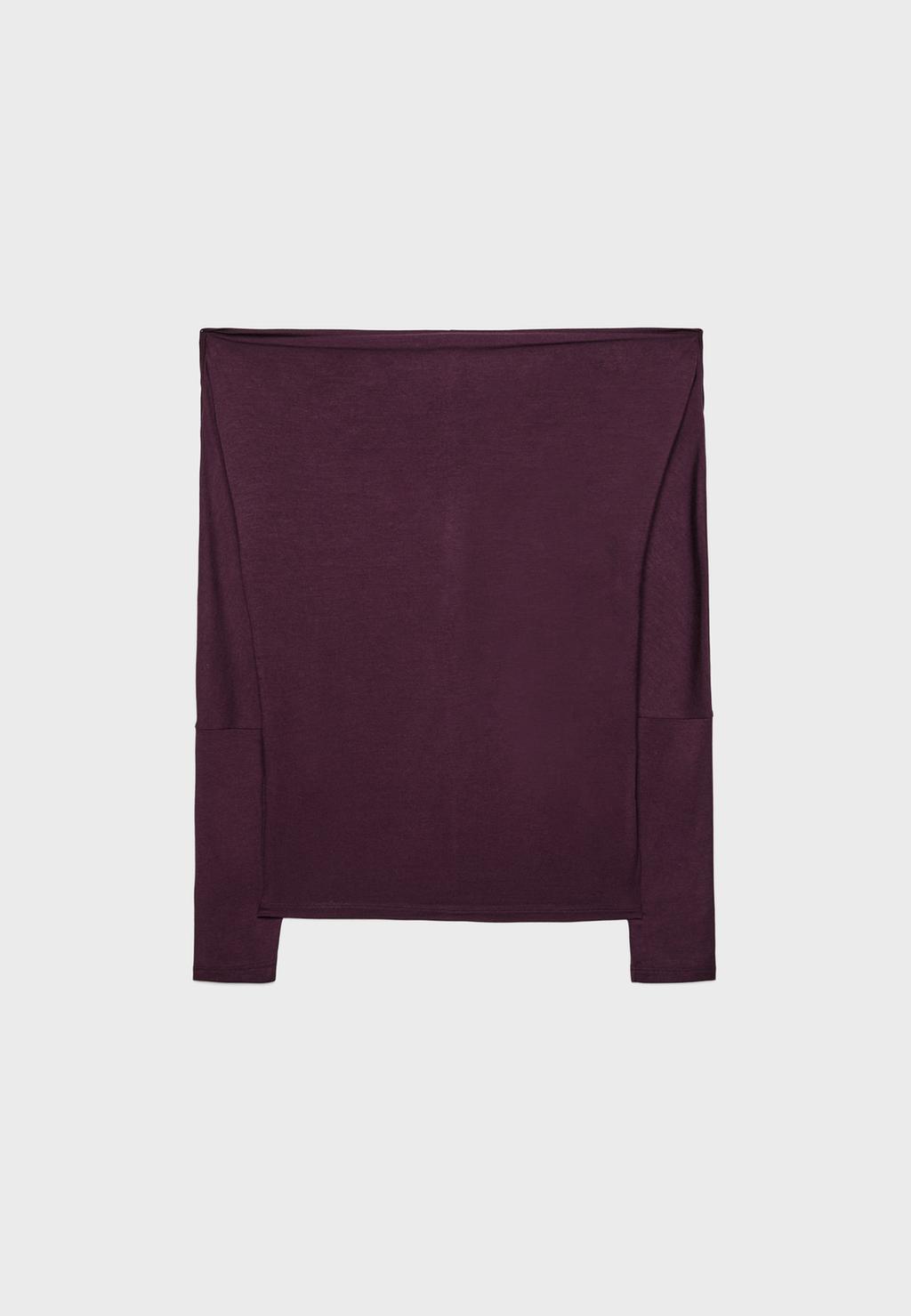 Asymmetrisches Modal-T-Shirt