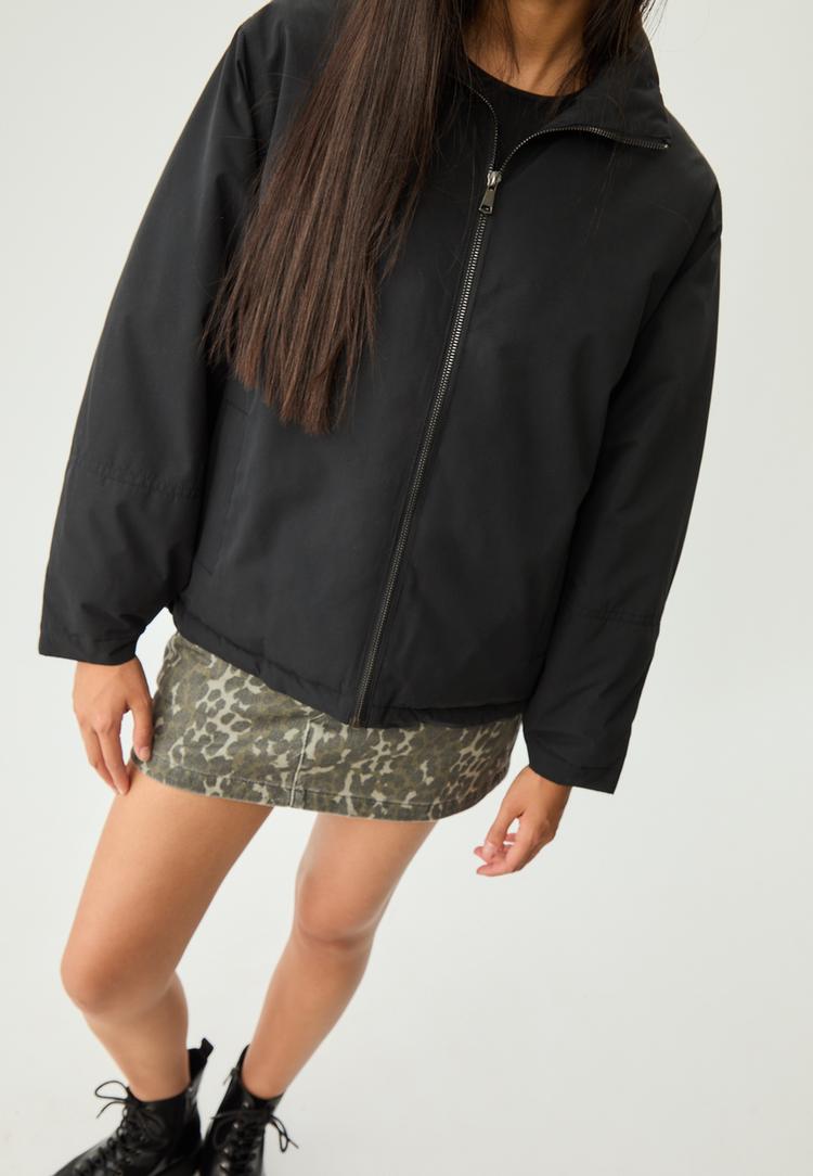 high neck puffer jacket