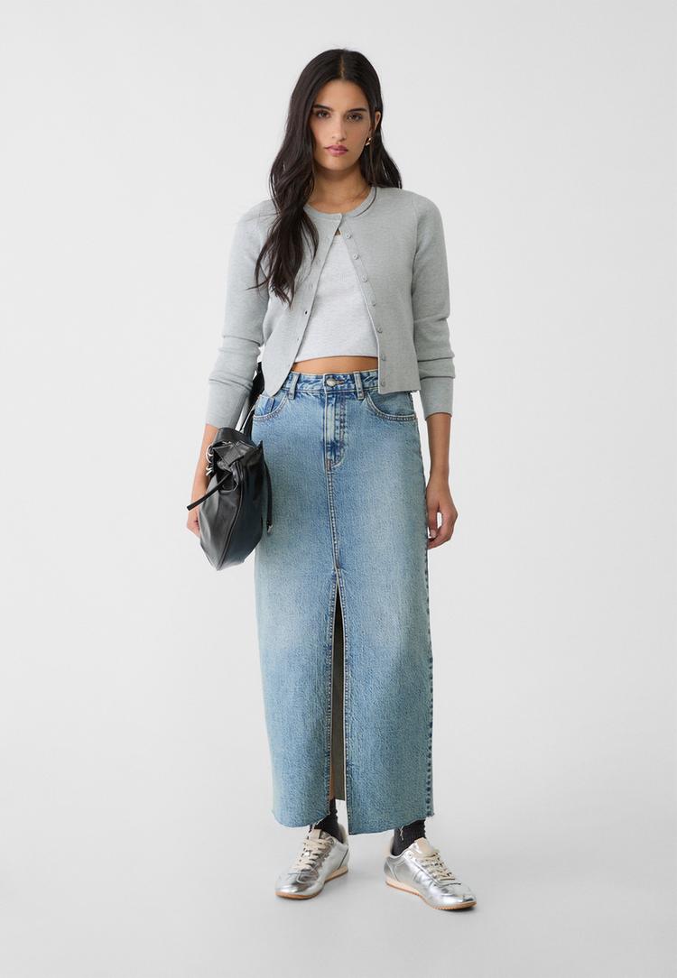 d70 falda larga denim comfort