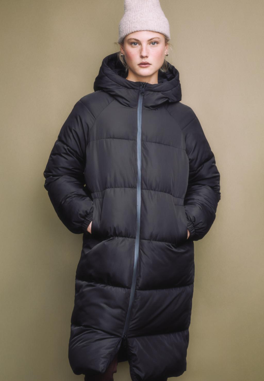 Long puffer coat