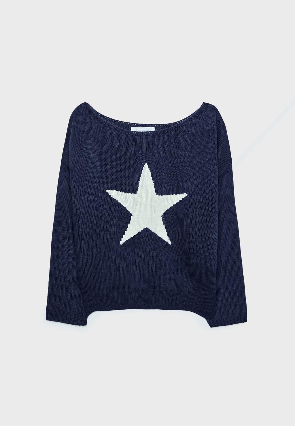 Pull asymétrique en maille étoile