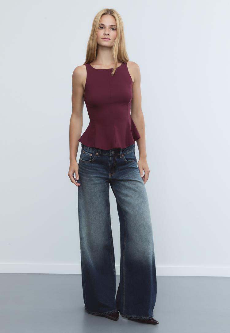 kolsuz peplum top