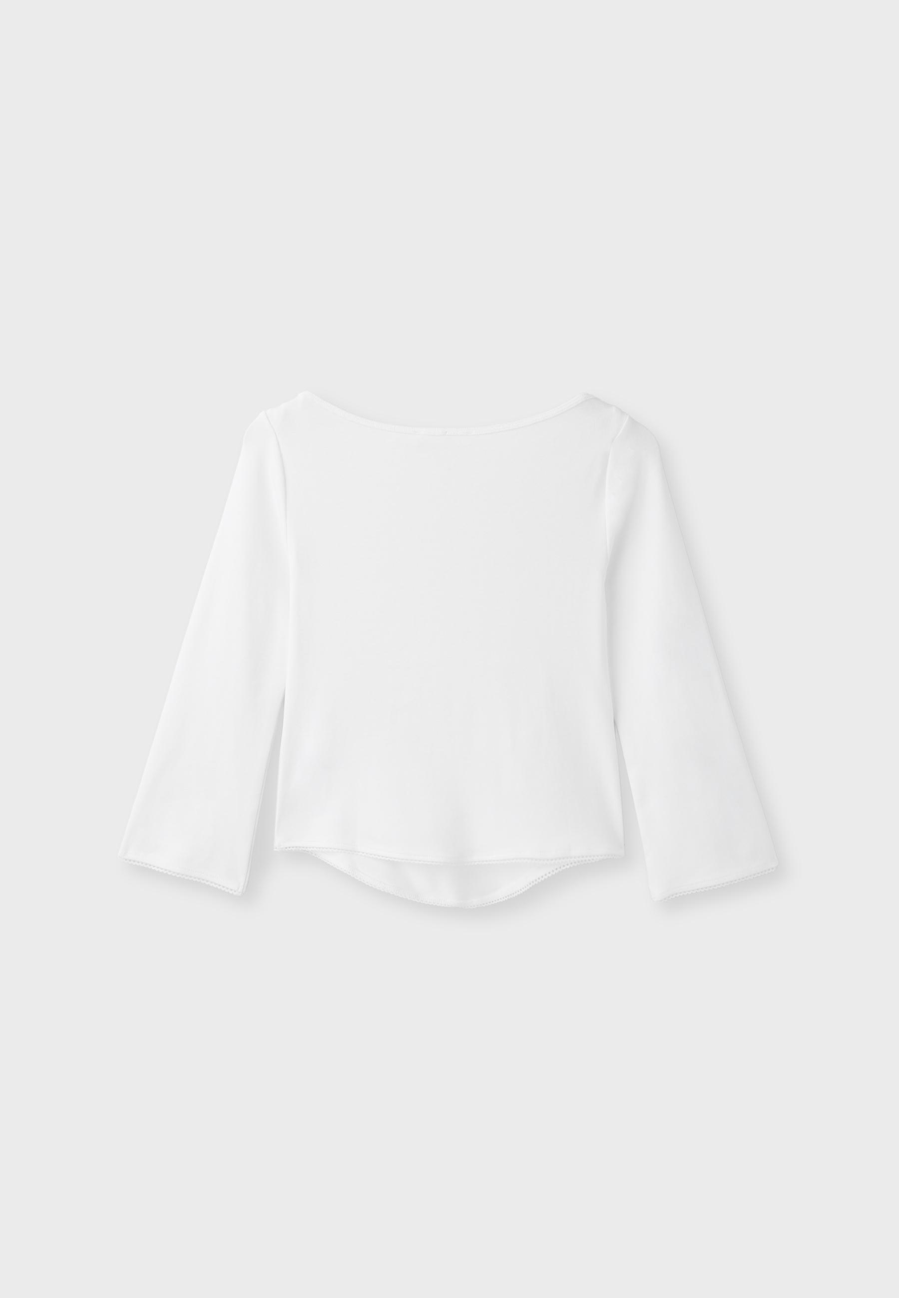 Boat neck T-shirt — White