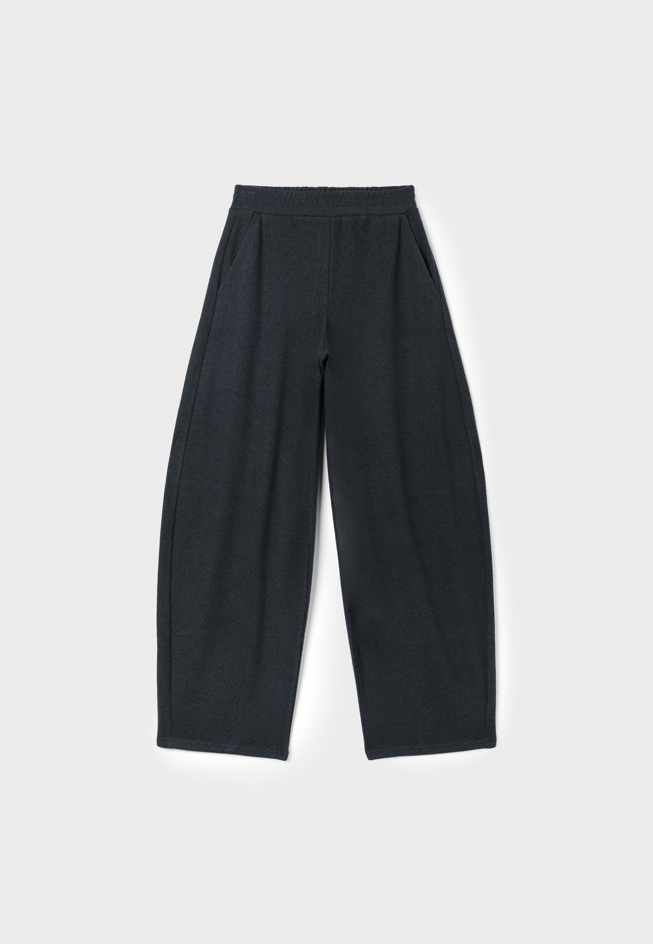 Soft-touch barrel joggers — Dark grey