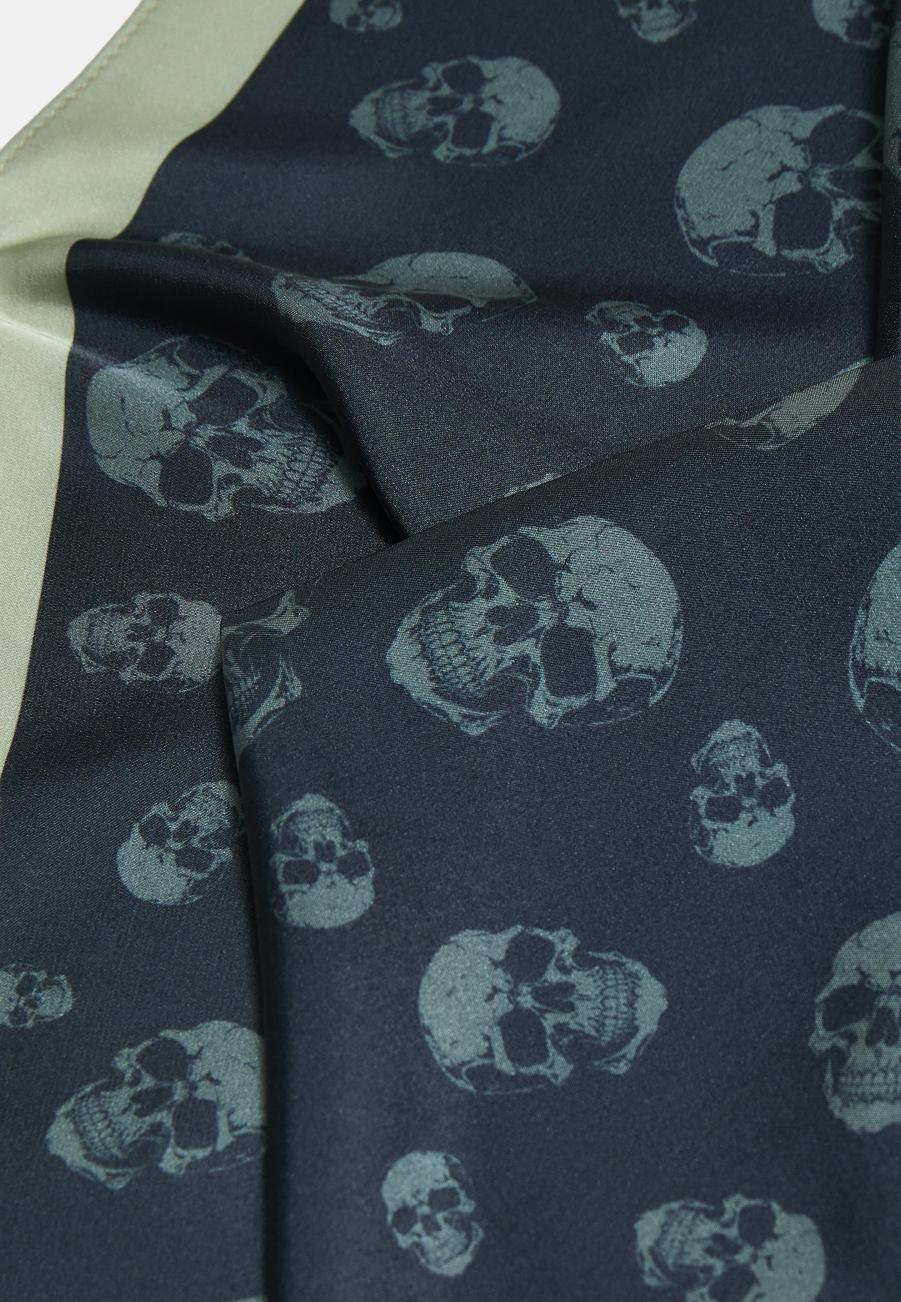 Skull print scarf — Khaki