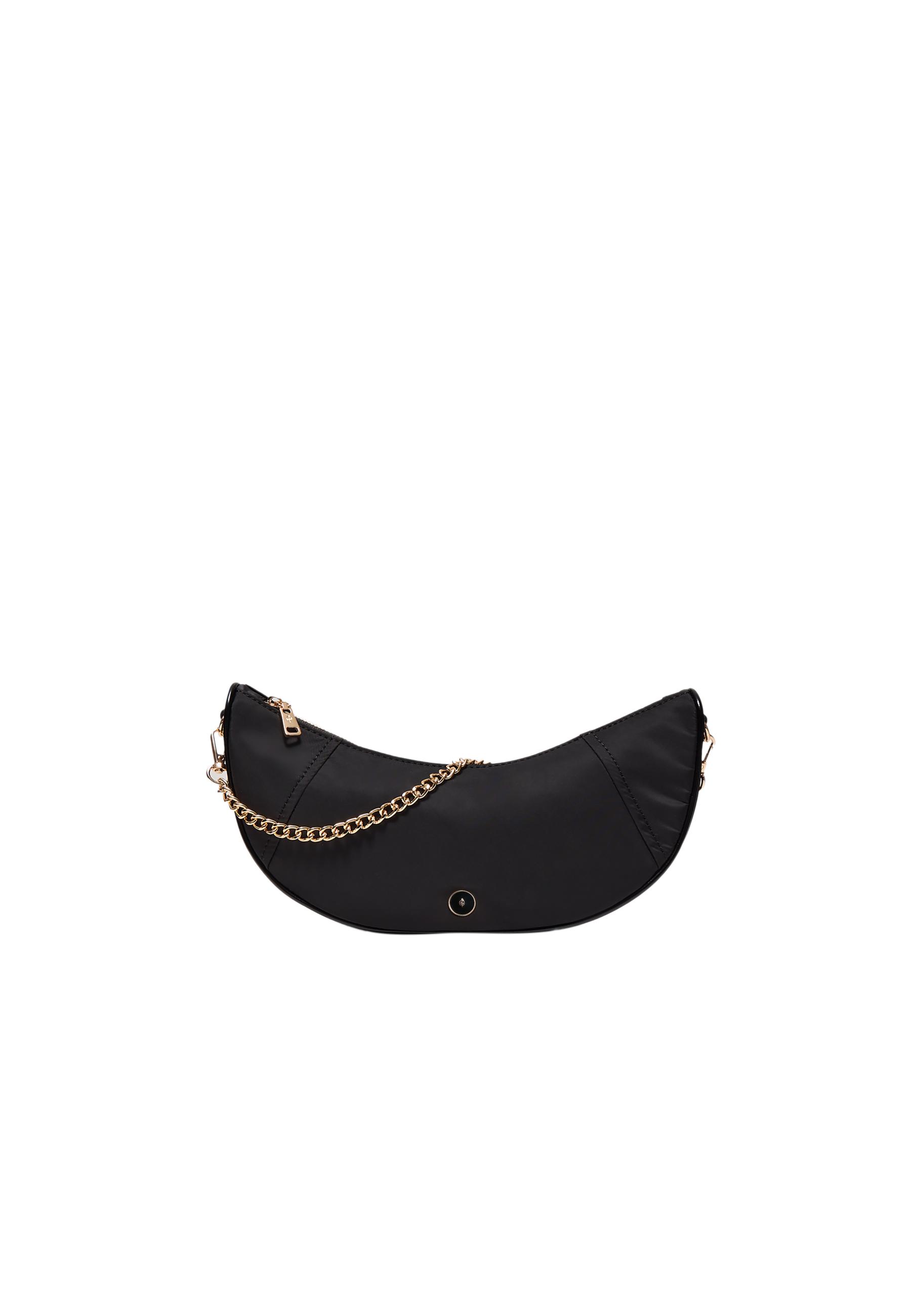 Nylon moon crossbody bag — Black