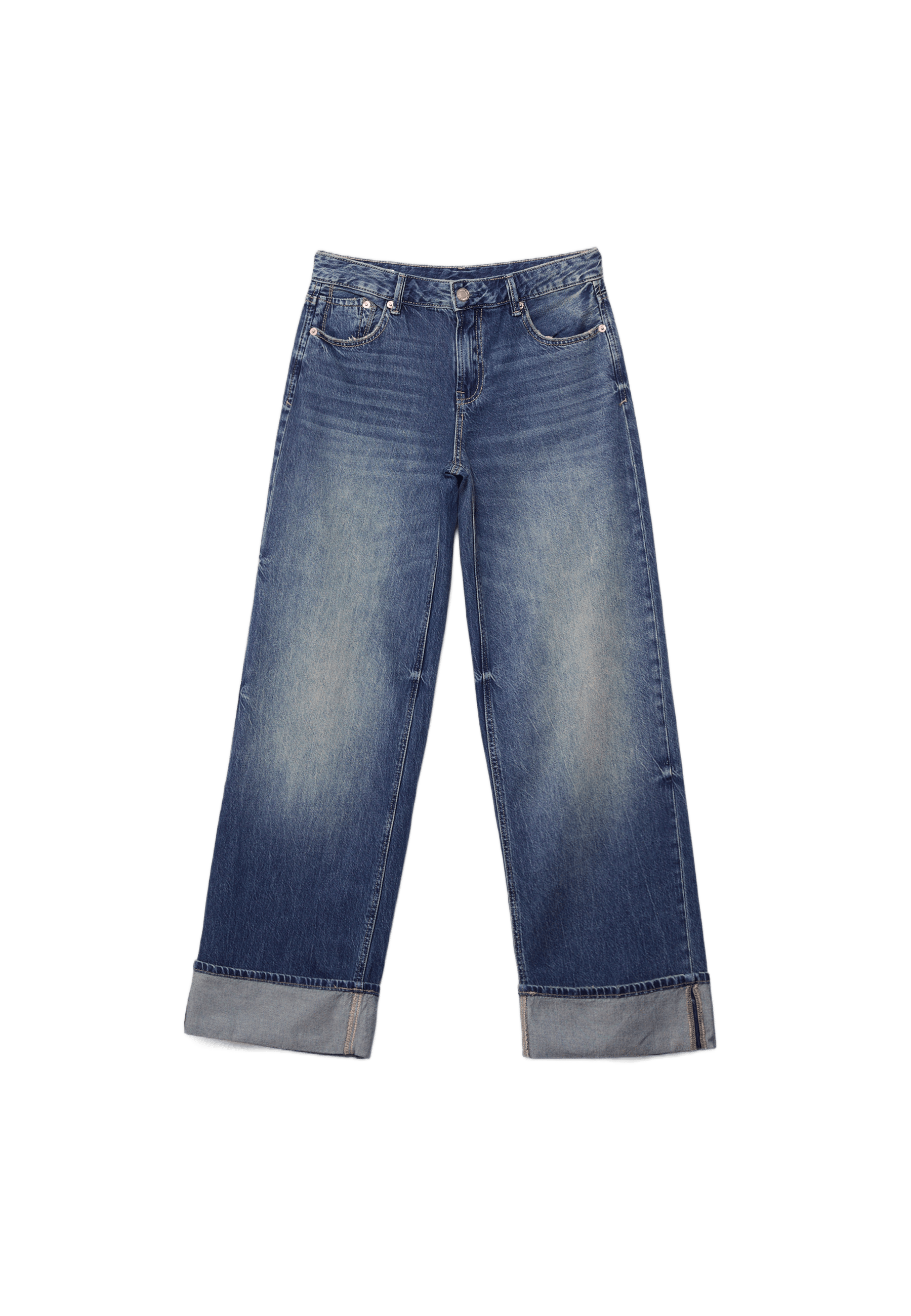 D91 düşük bel geniş paça jean - Görsel 11