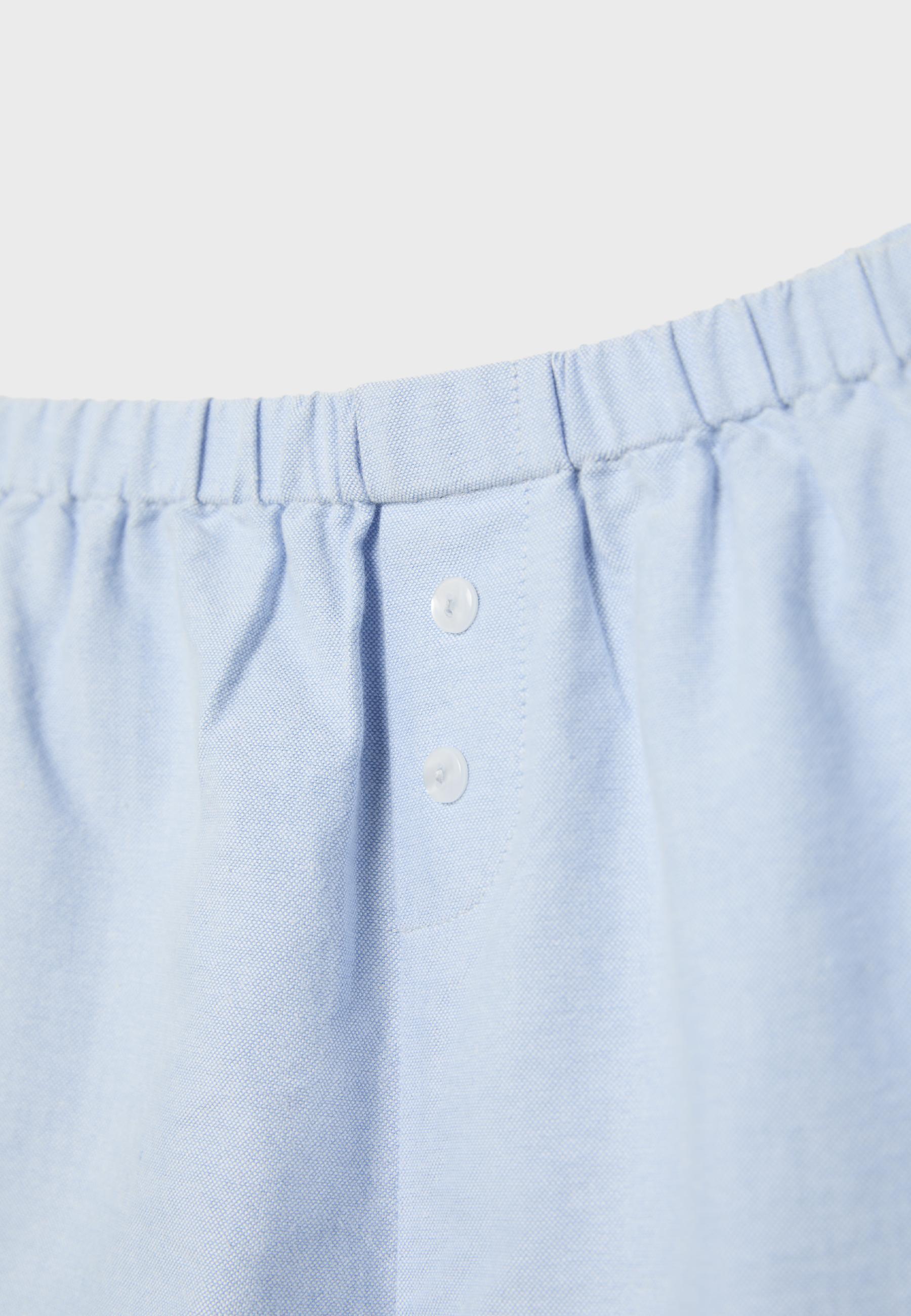 Mini buttoned shorts — Sky blue