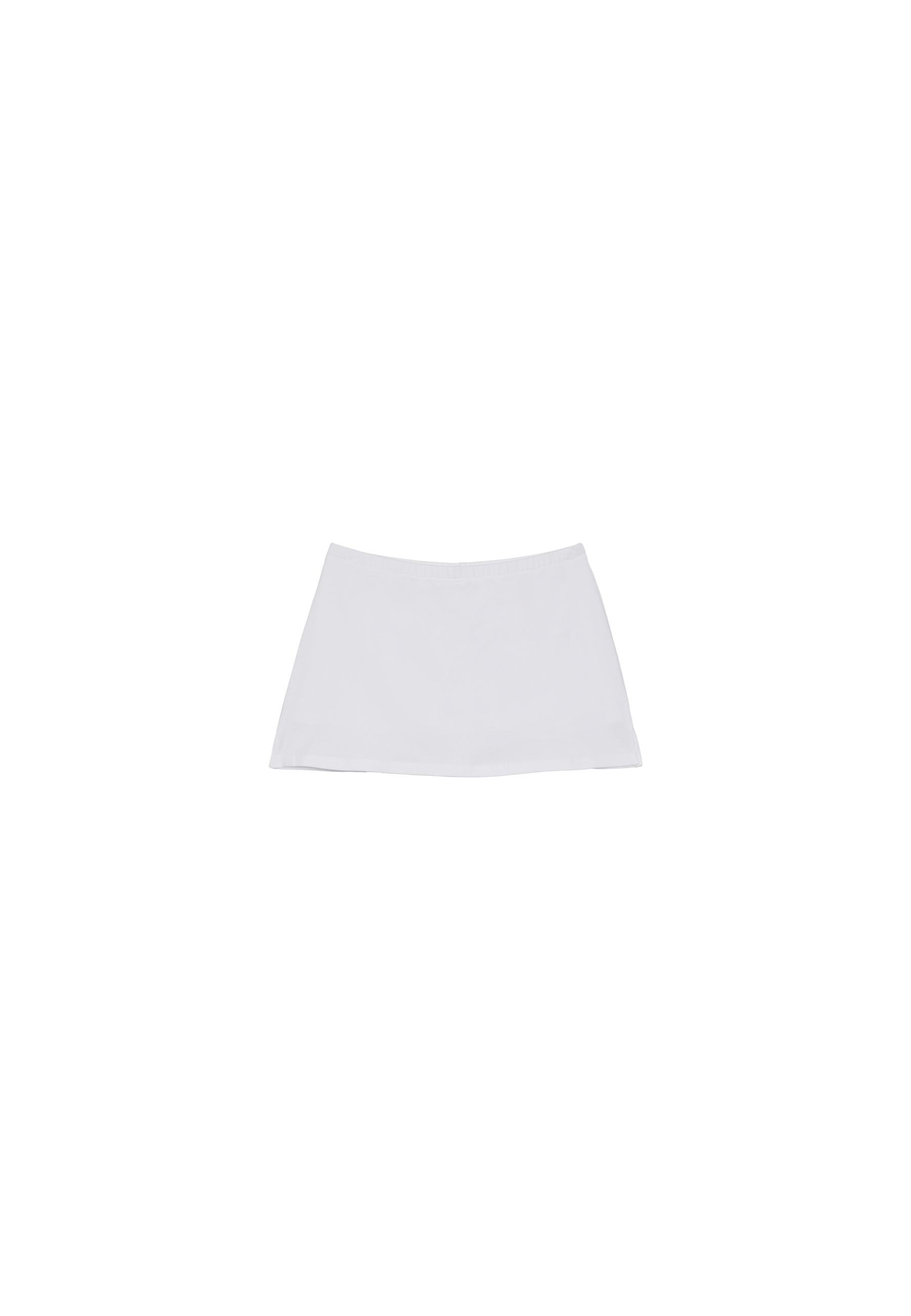 Basic knit skort — Ecru