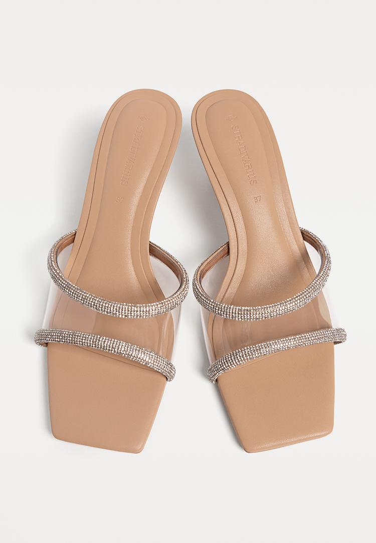 sandalias vinilo brillos