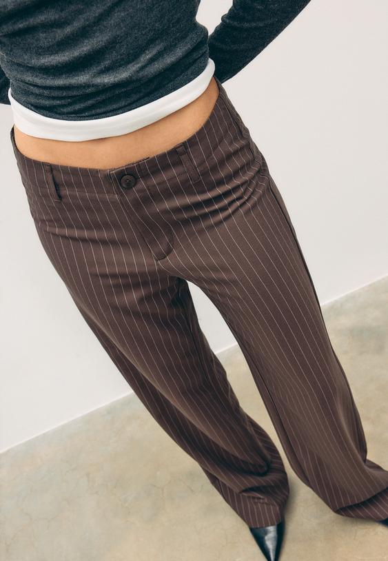 pantaloni eleganti dritti slim
