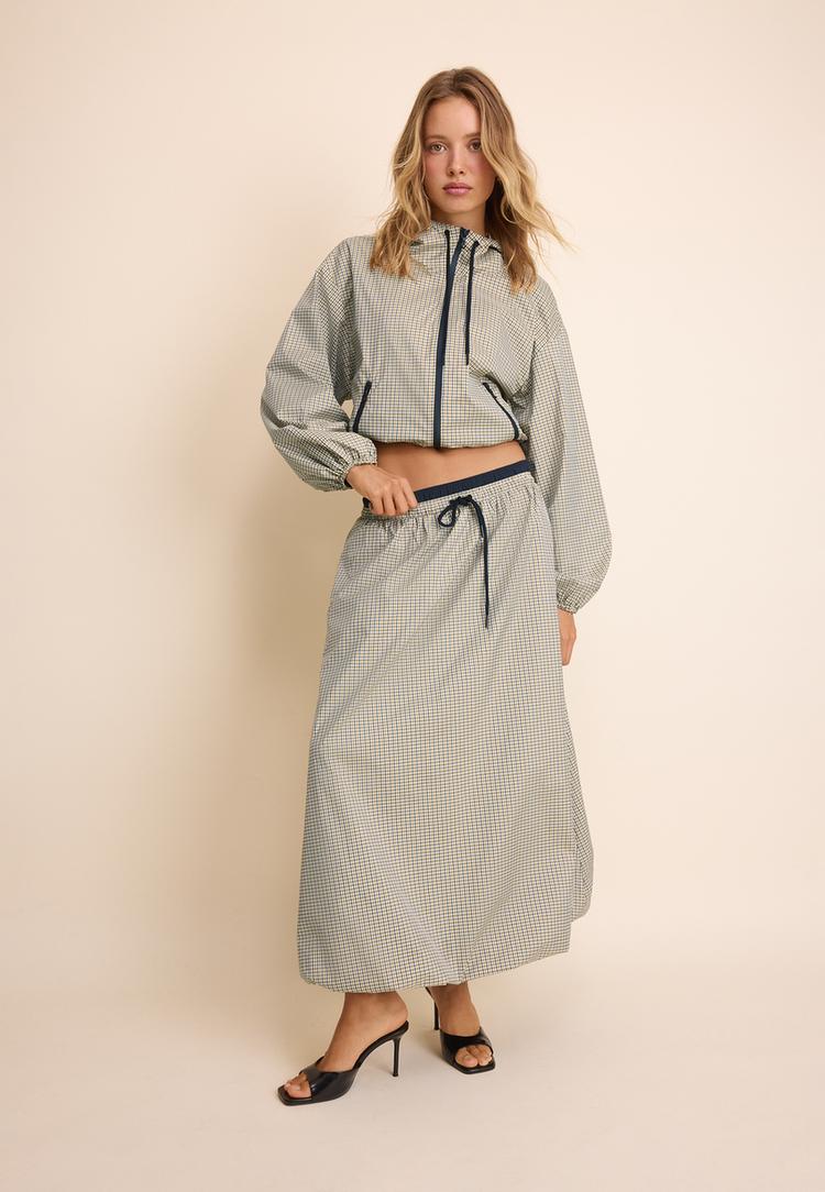 blouson technique a carreaux