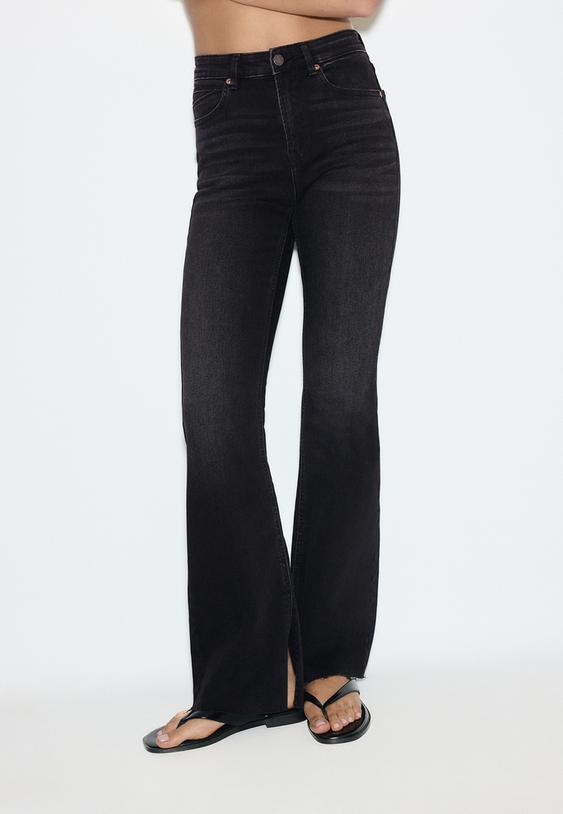 d74 jeans flare slit