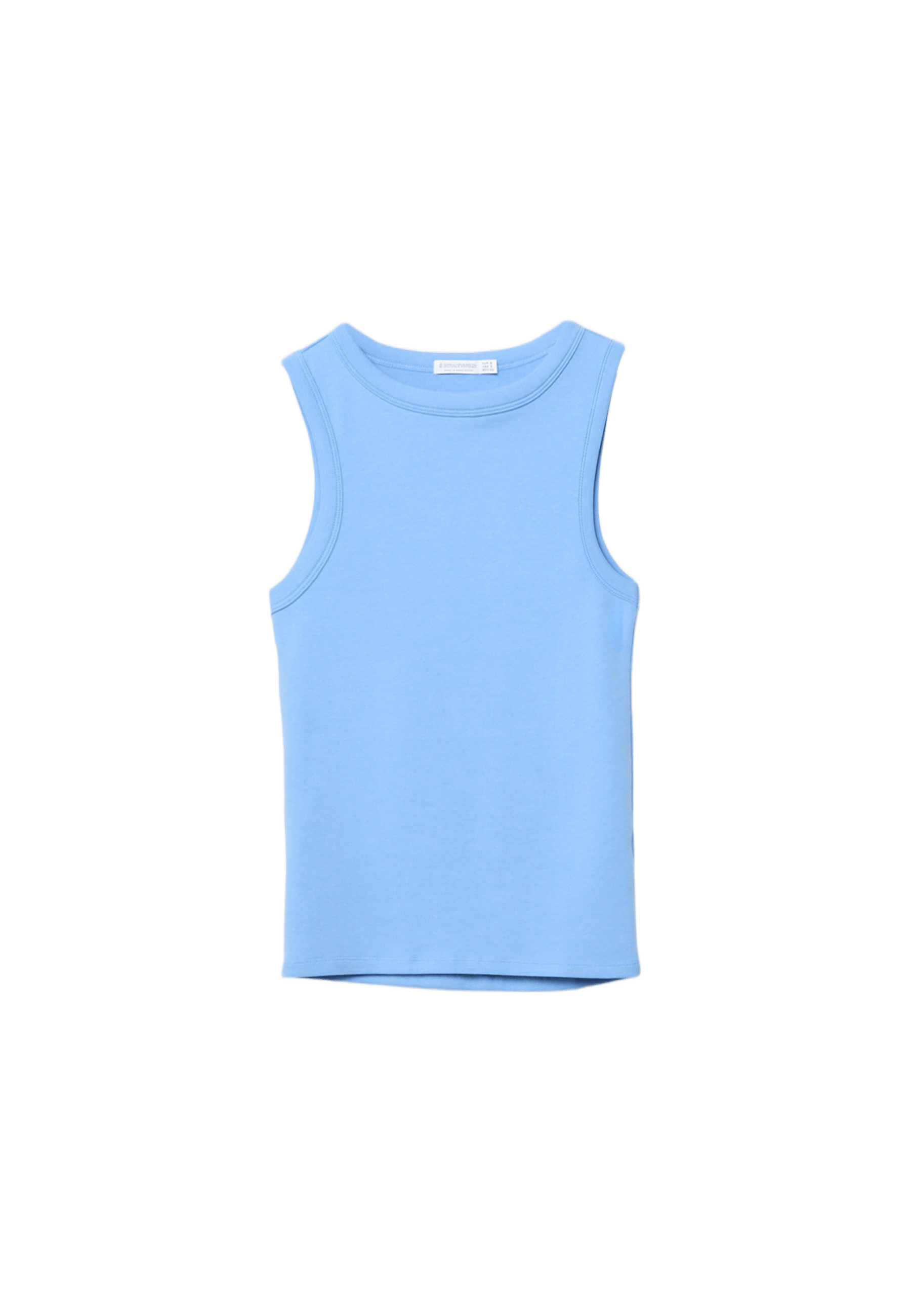B04 Basic fitted sleeveless top — Royal blue