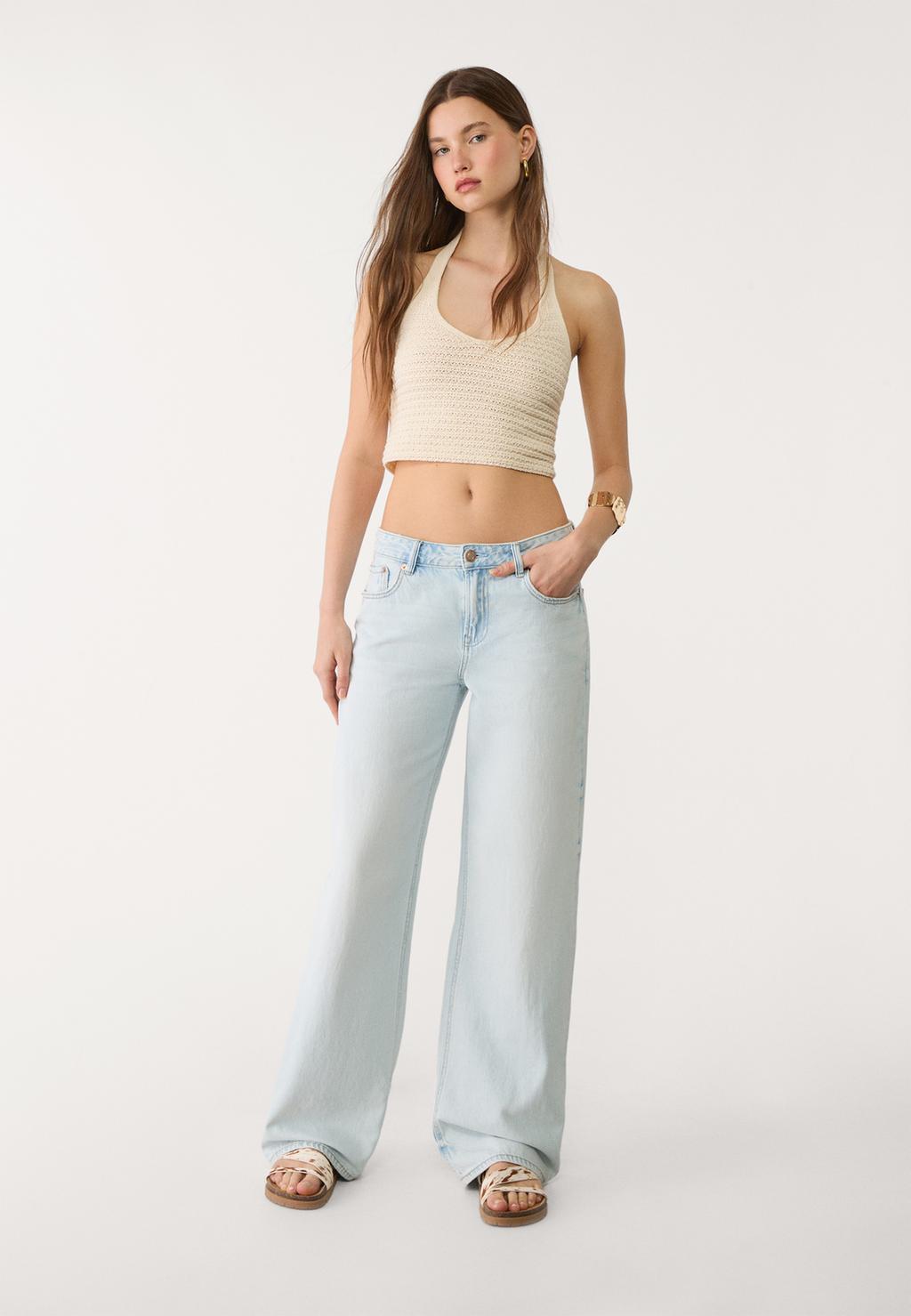 D91 Low wide-leg jeans