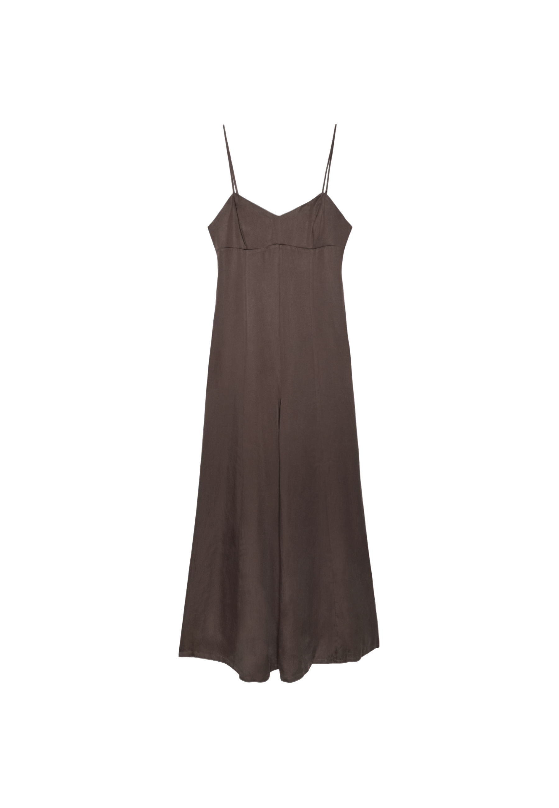 Strappy wide-leg jumpsuit — Brown