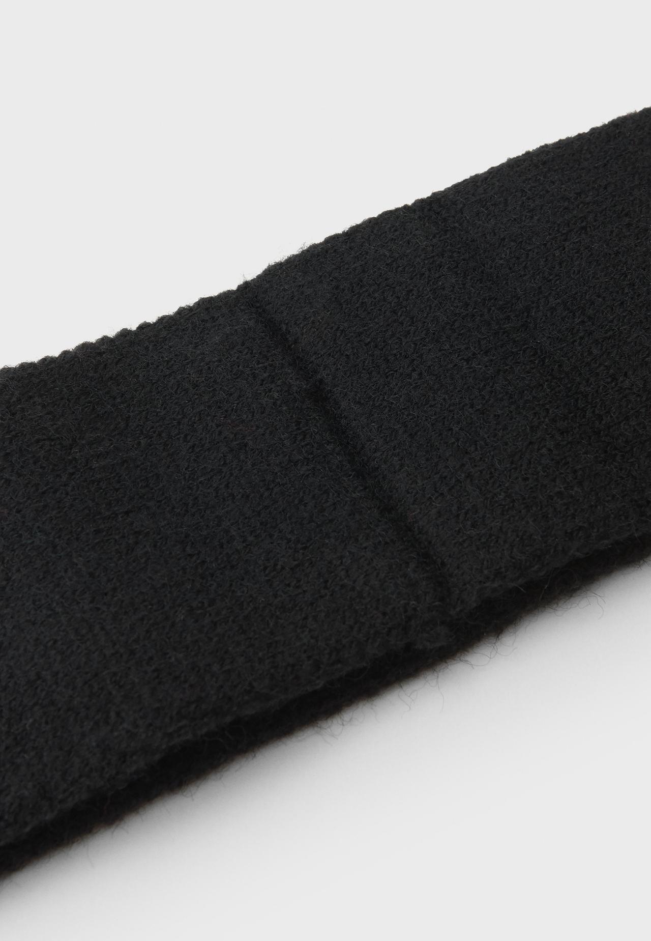 Knit headband — Black
