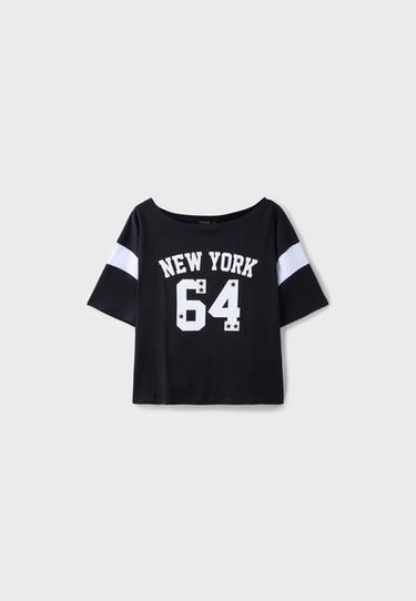 New York 64 positional short sleeve T-shirt — Black 6