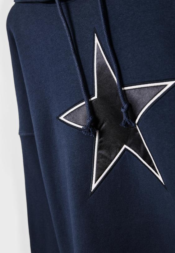 Yıldız kapüşonlu sweatshirt - Görsel 8