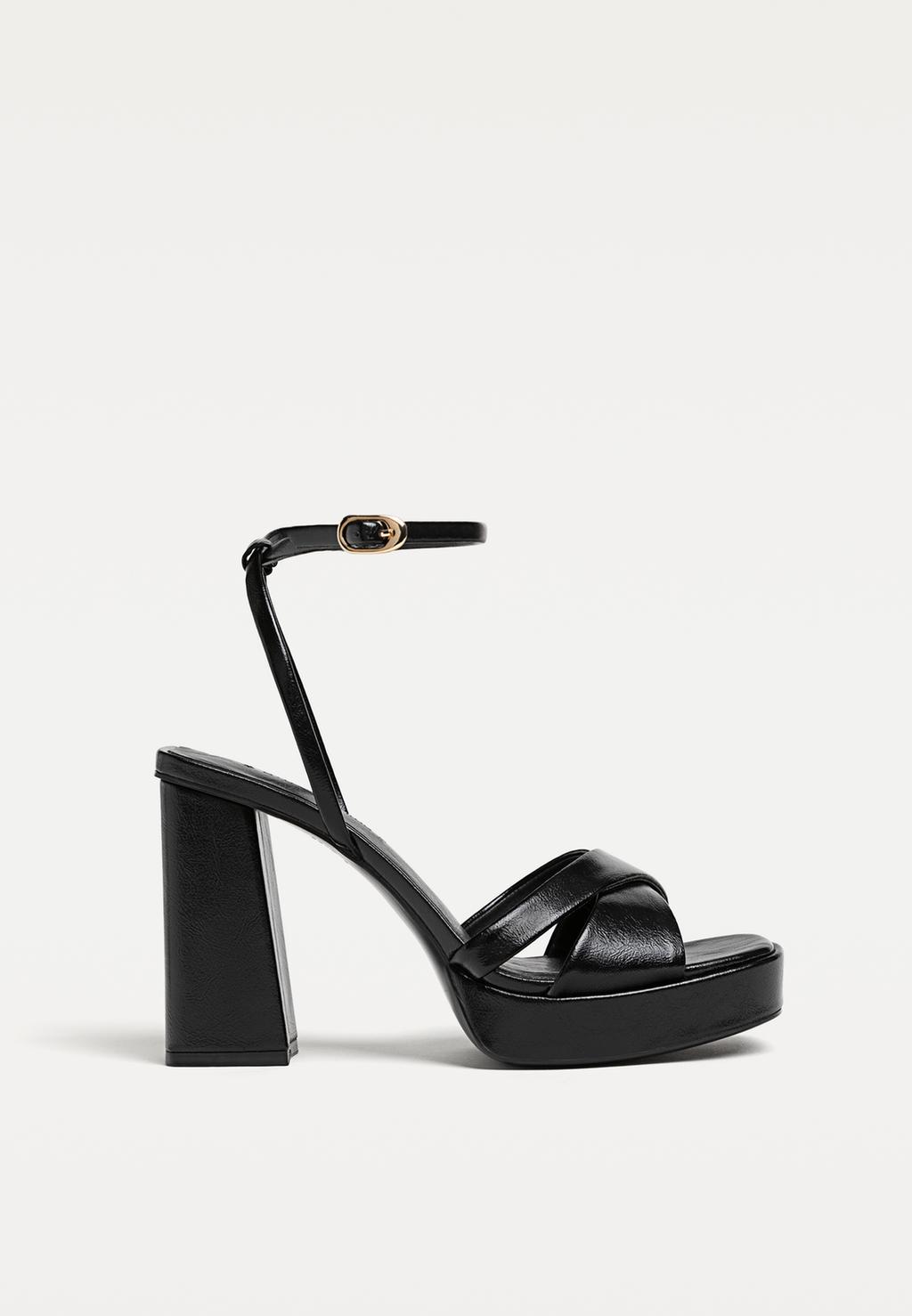 High-heel platform sandals