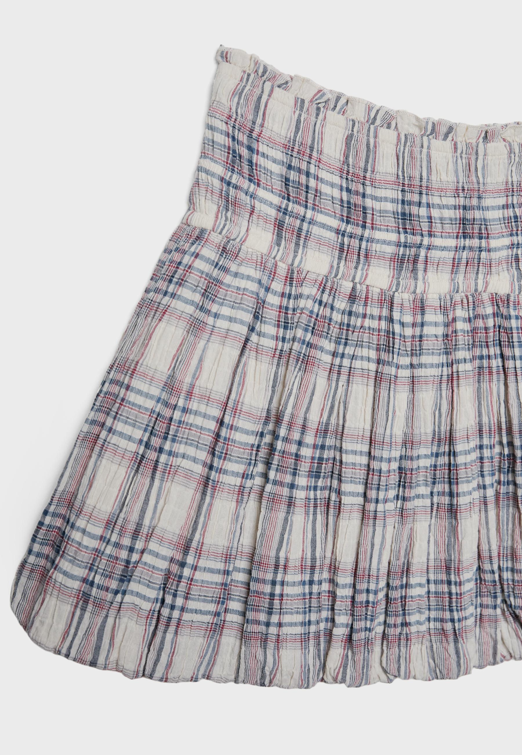 Checked balloon skirt - Women's fashion | Stradivarius Checked balloon skirt - Women's fashion | Stradivarius