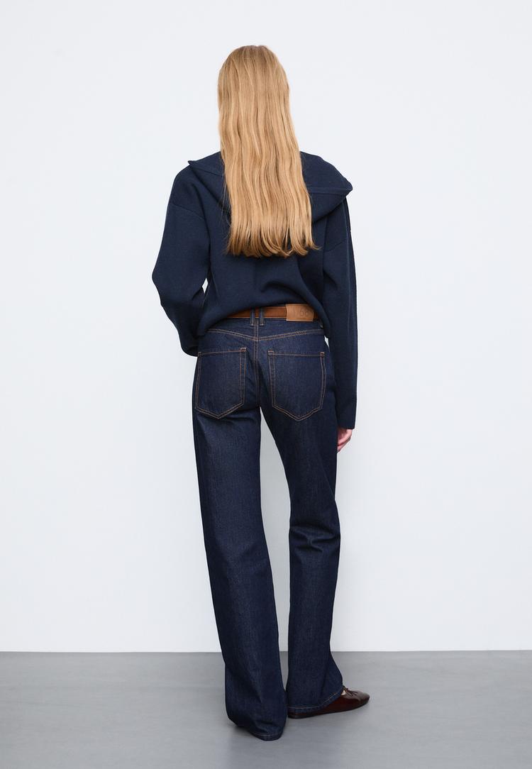 d68 jeans bootcut fit cinto