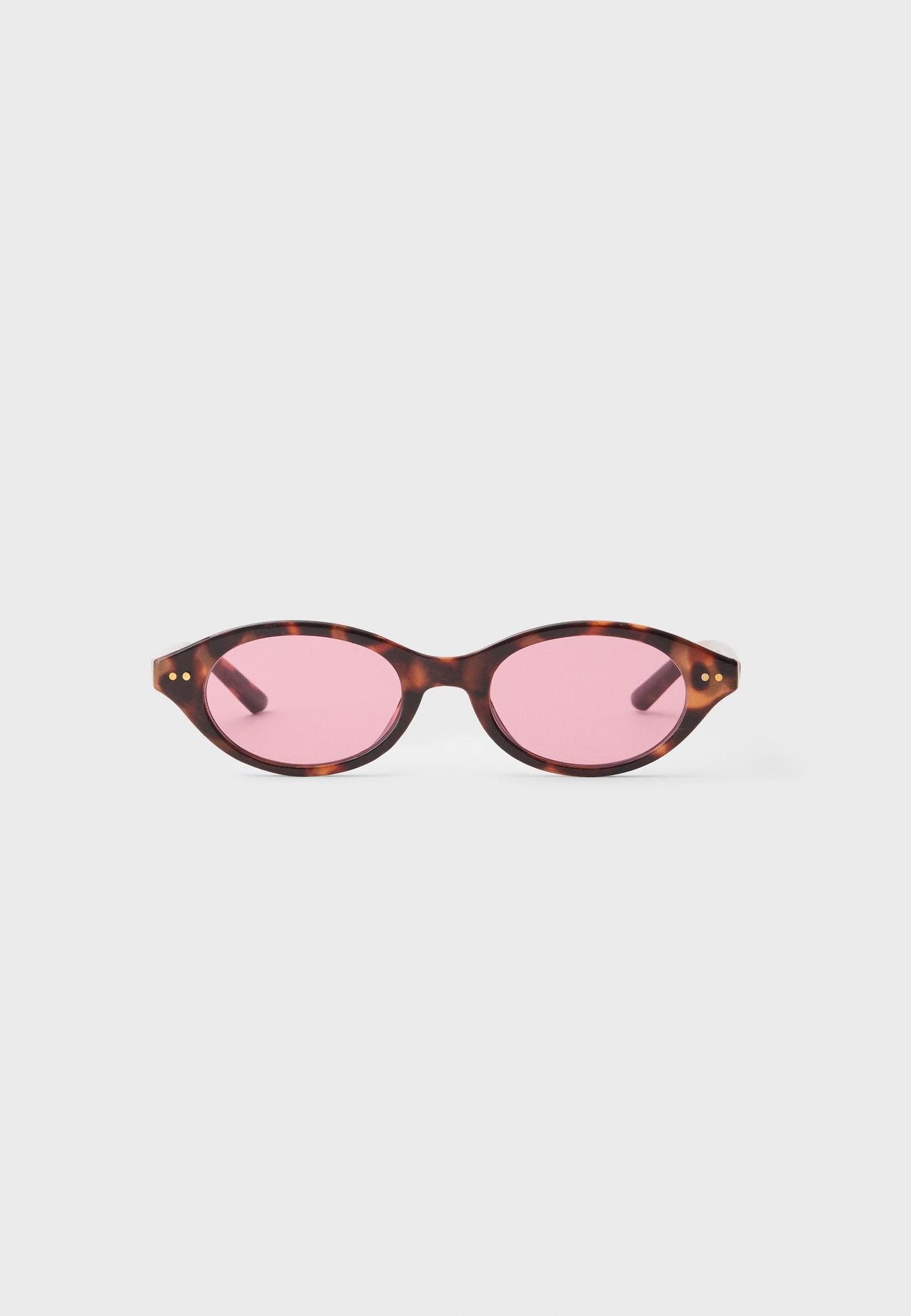 Oval sunglasses — Pastel pink