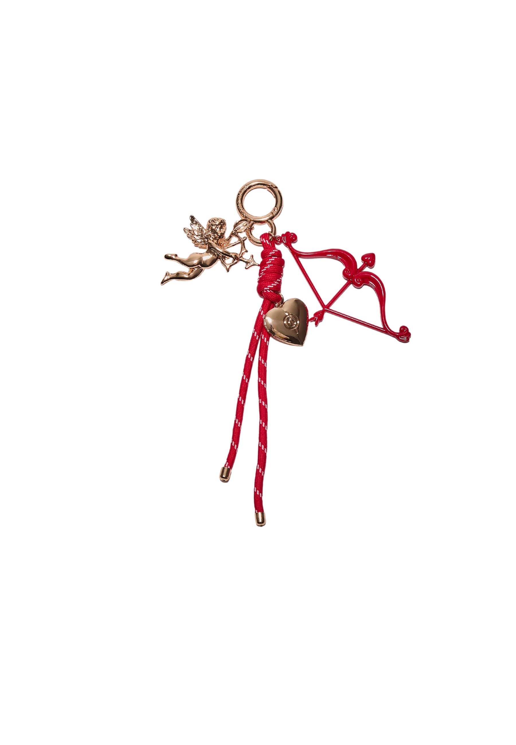 Cupid charm keyring — Red