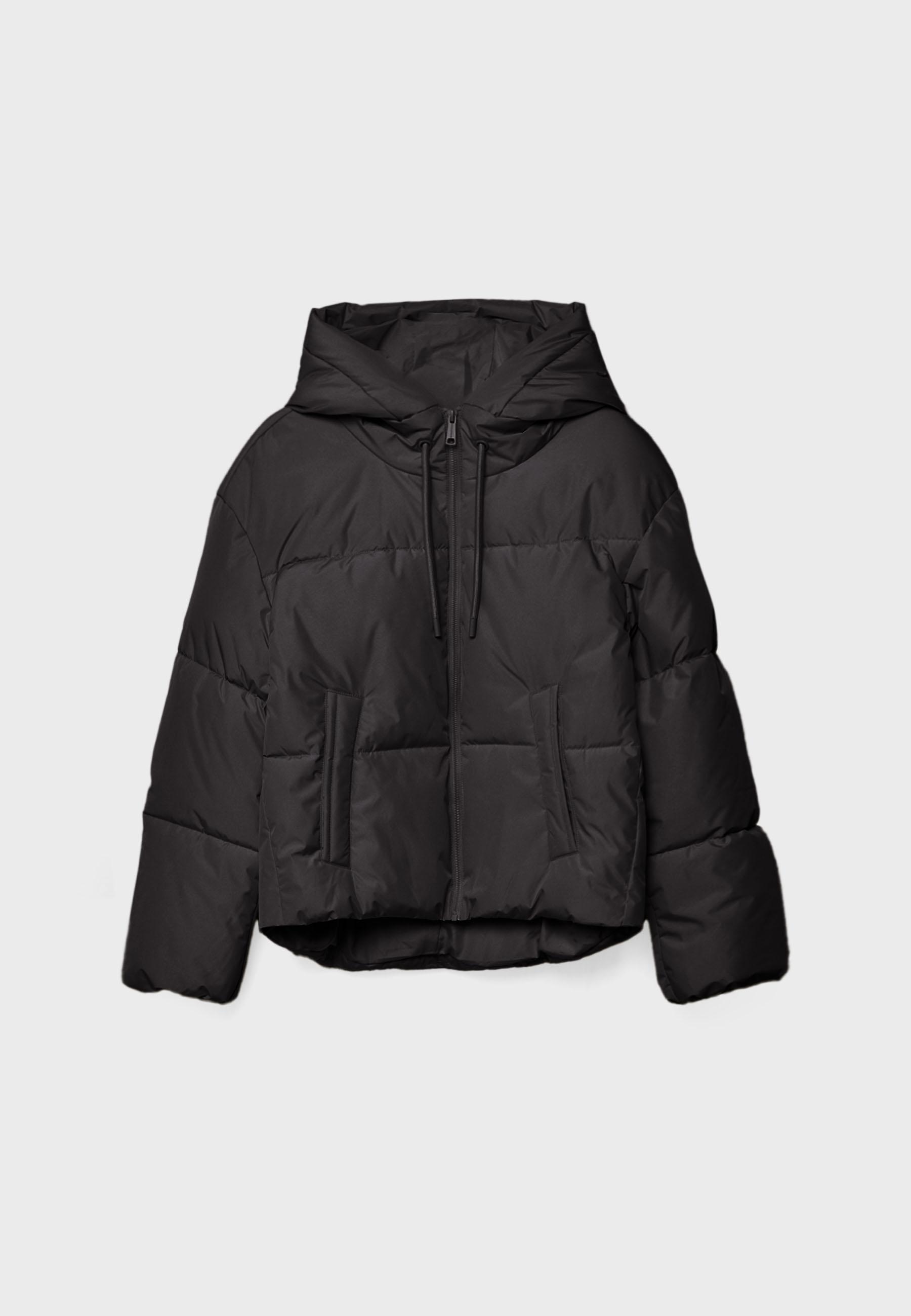 Oversize puffer jacket with hood - Women's fashion | Stradivarius