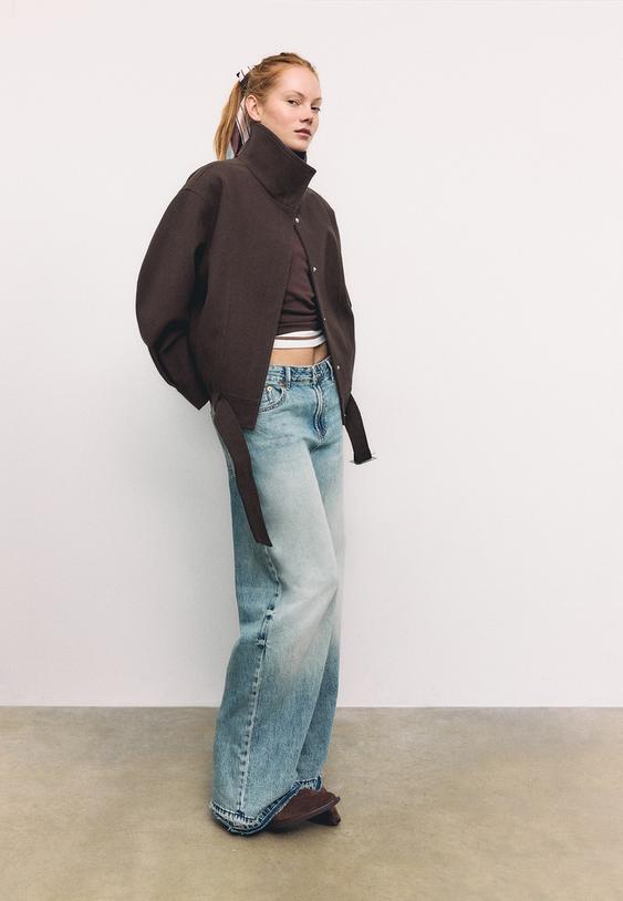 cazadora globo oversize tacto suave