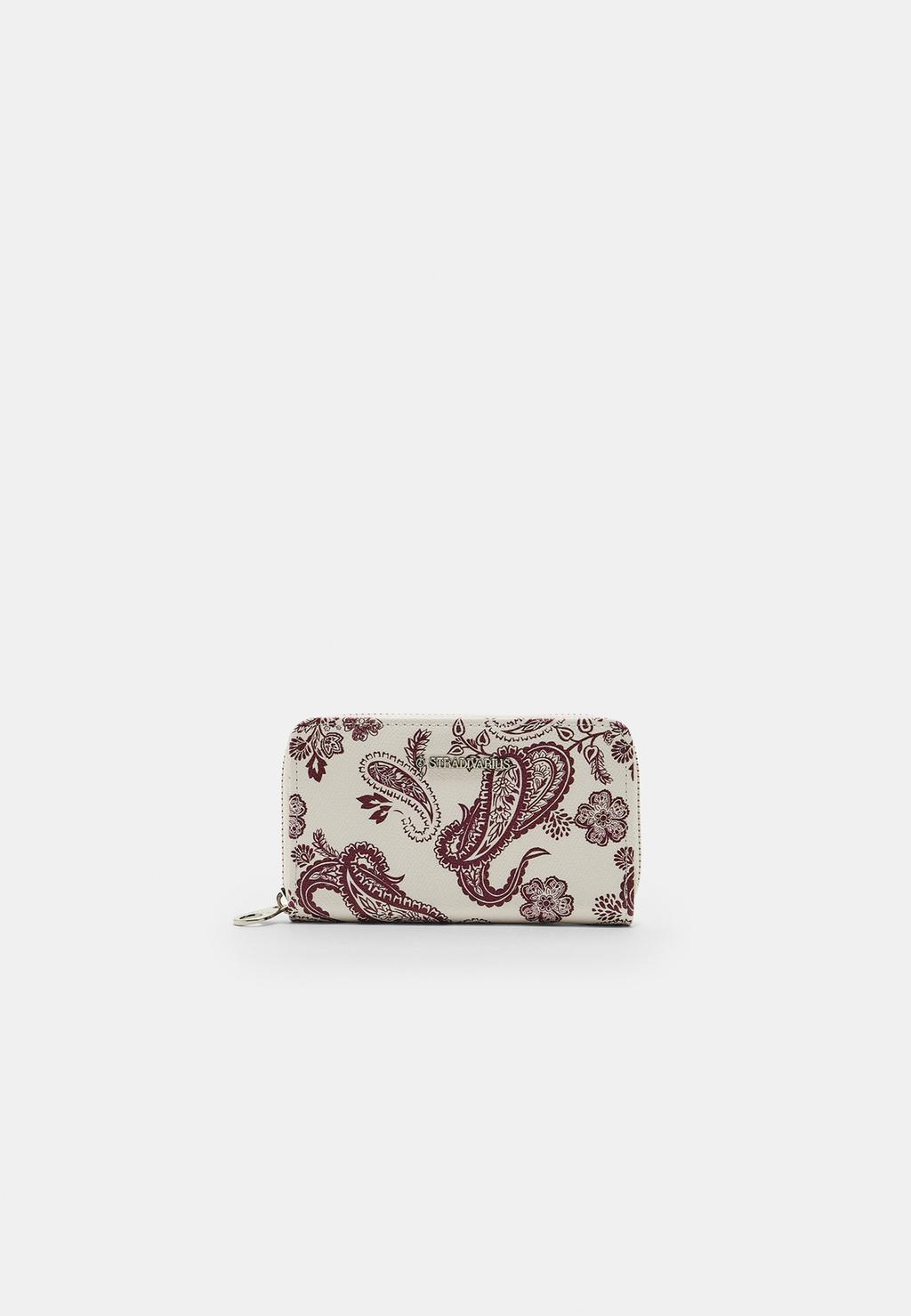 Monedero rectangular estampado