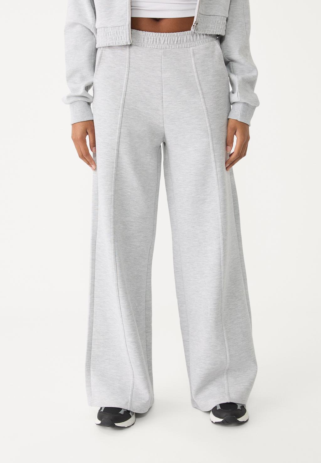 Pantalon wide leg toucher doux