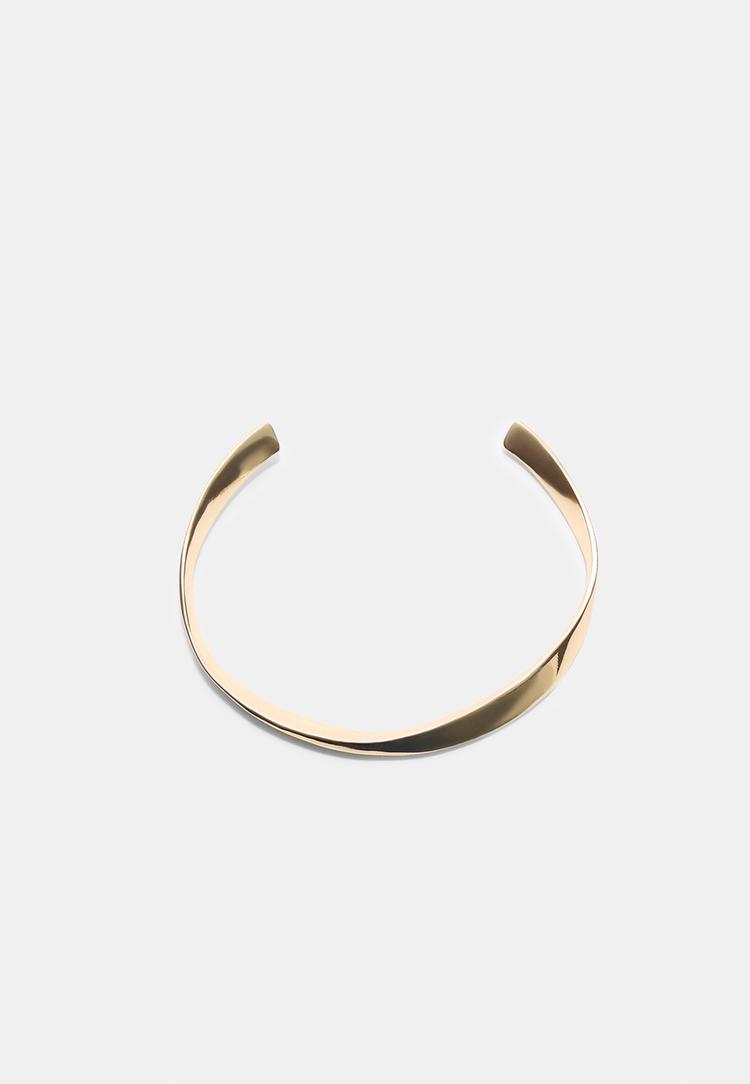 Stradivarius Styvt Chokerhalsband I Metall Os