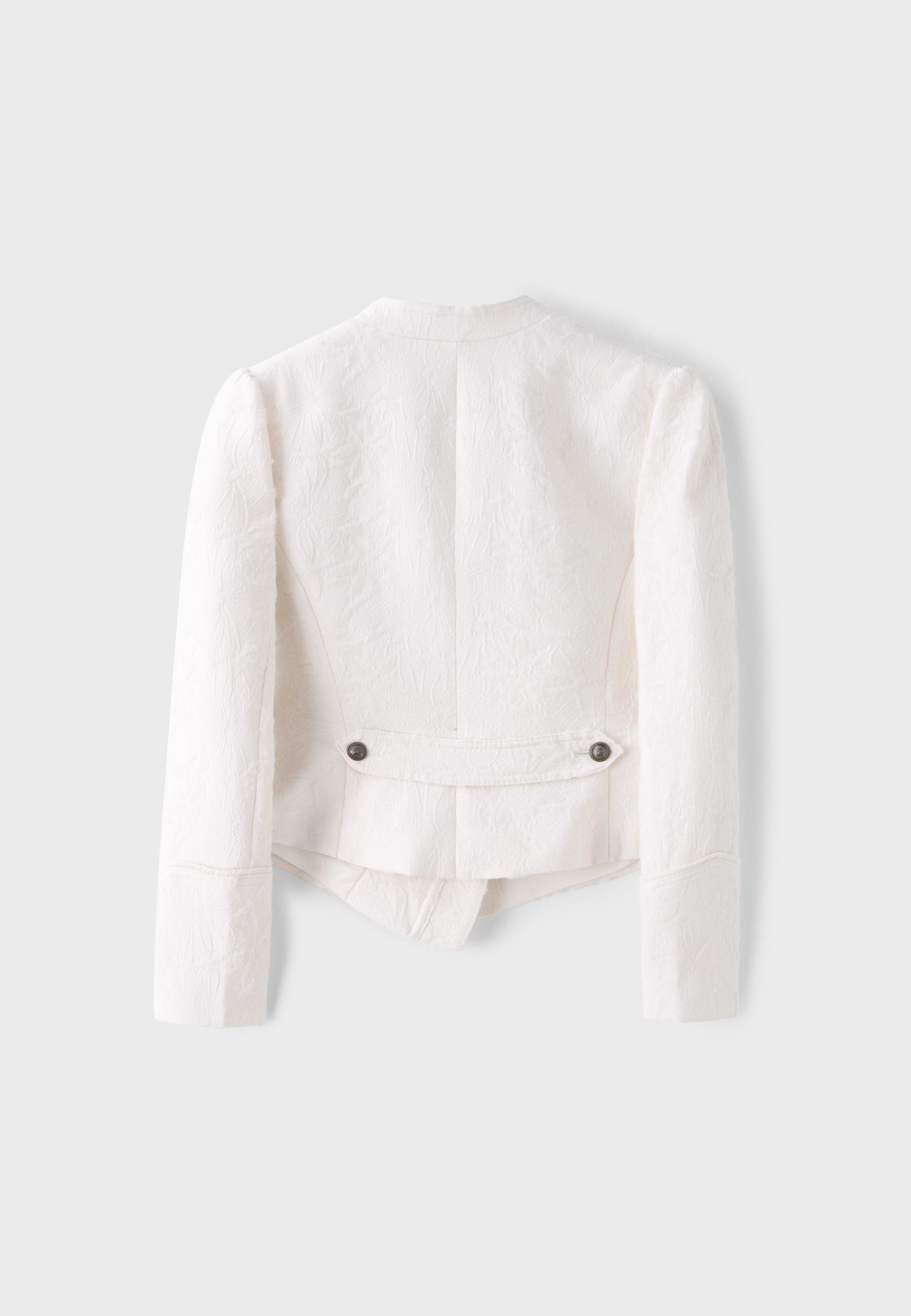 Jacquard blazer — Ecru