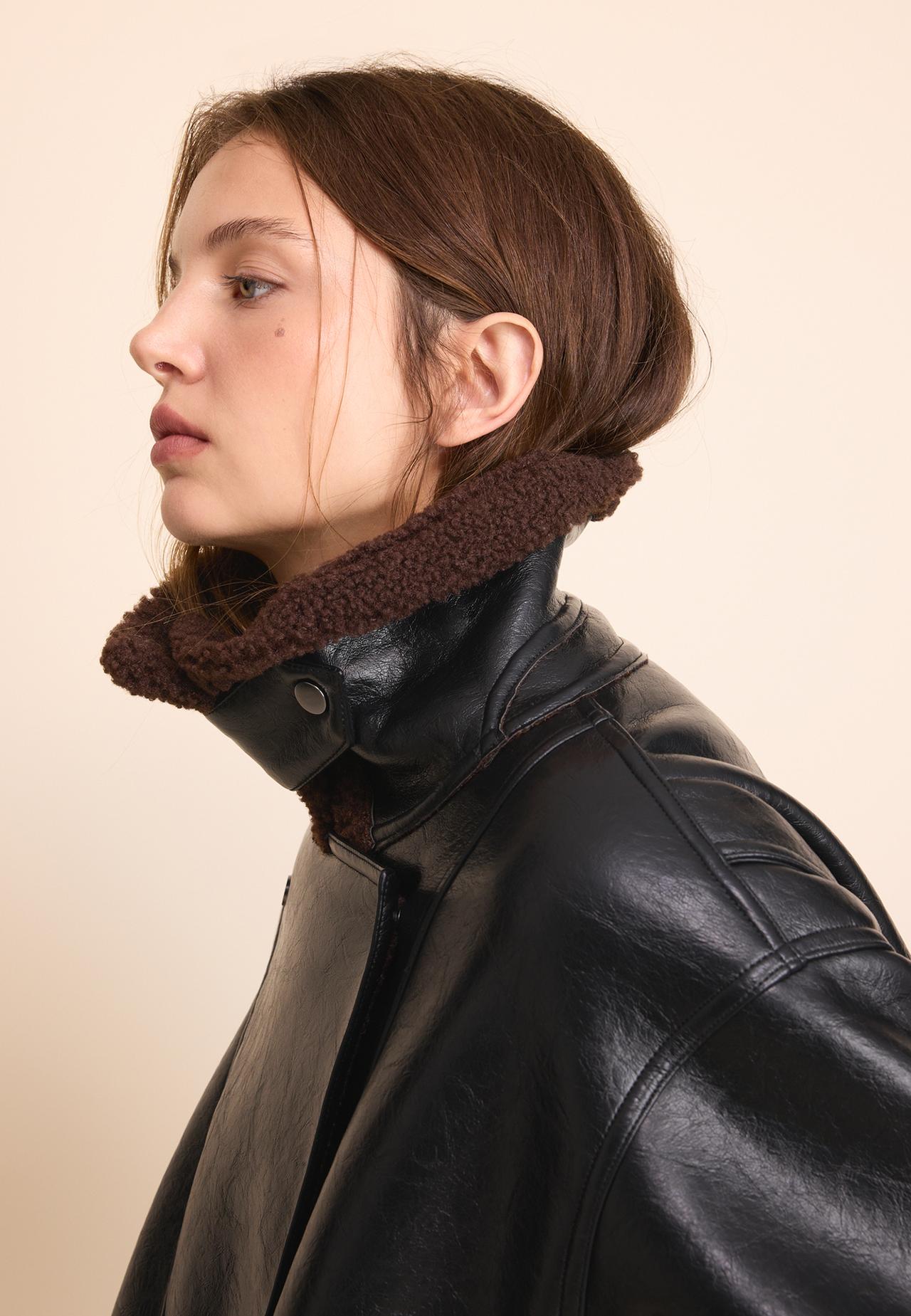 Double-faced jacket — Black