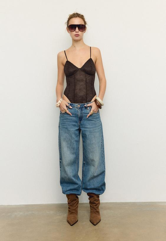 body bretelles dentelle